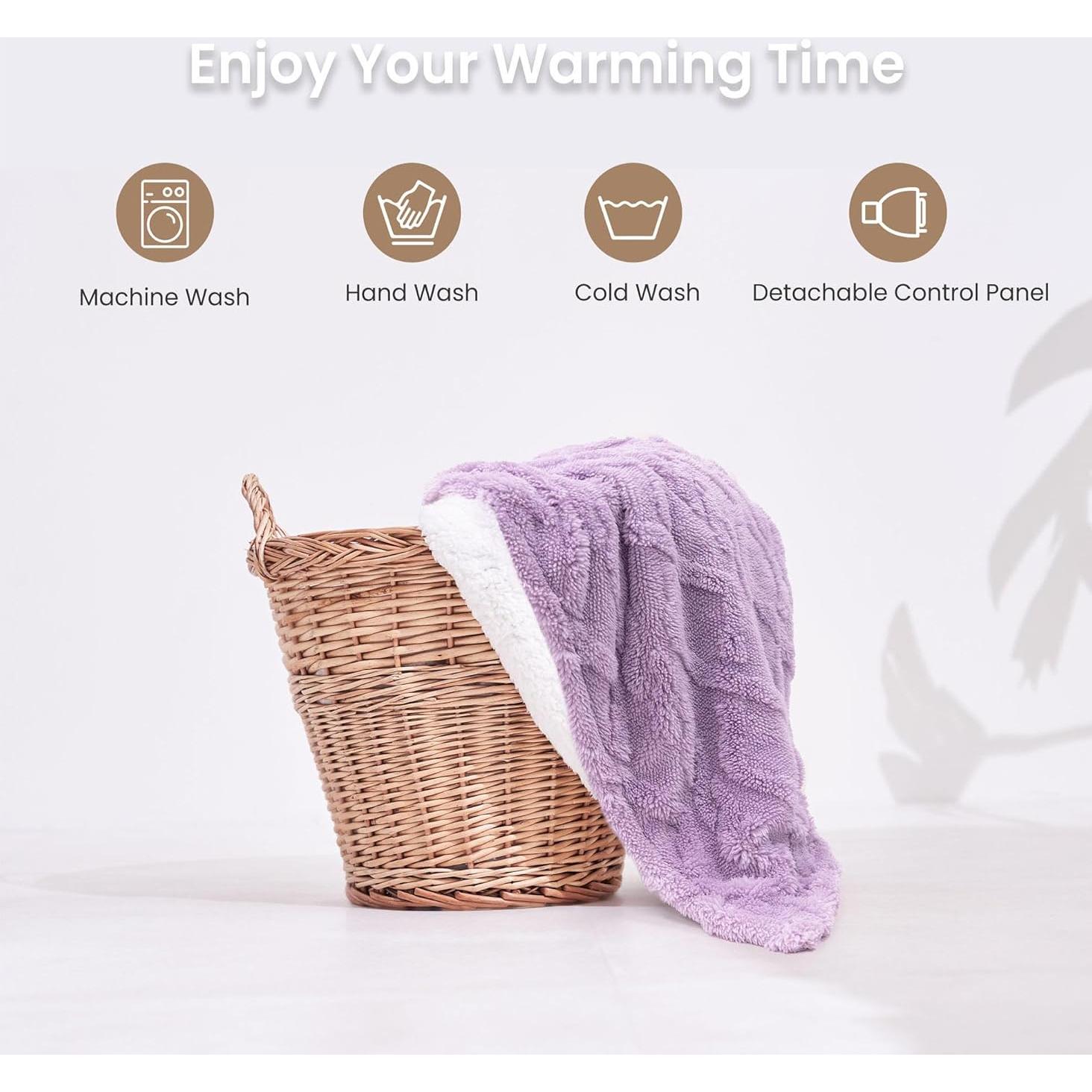 Manta Calentada Eléctrica Aheadpret 127x152cm 5 Niveles Calor