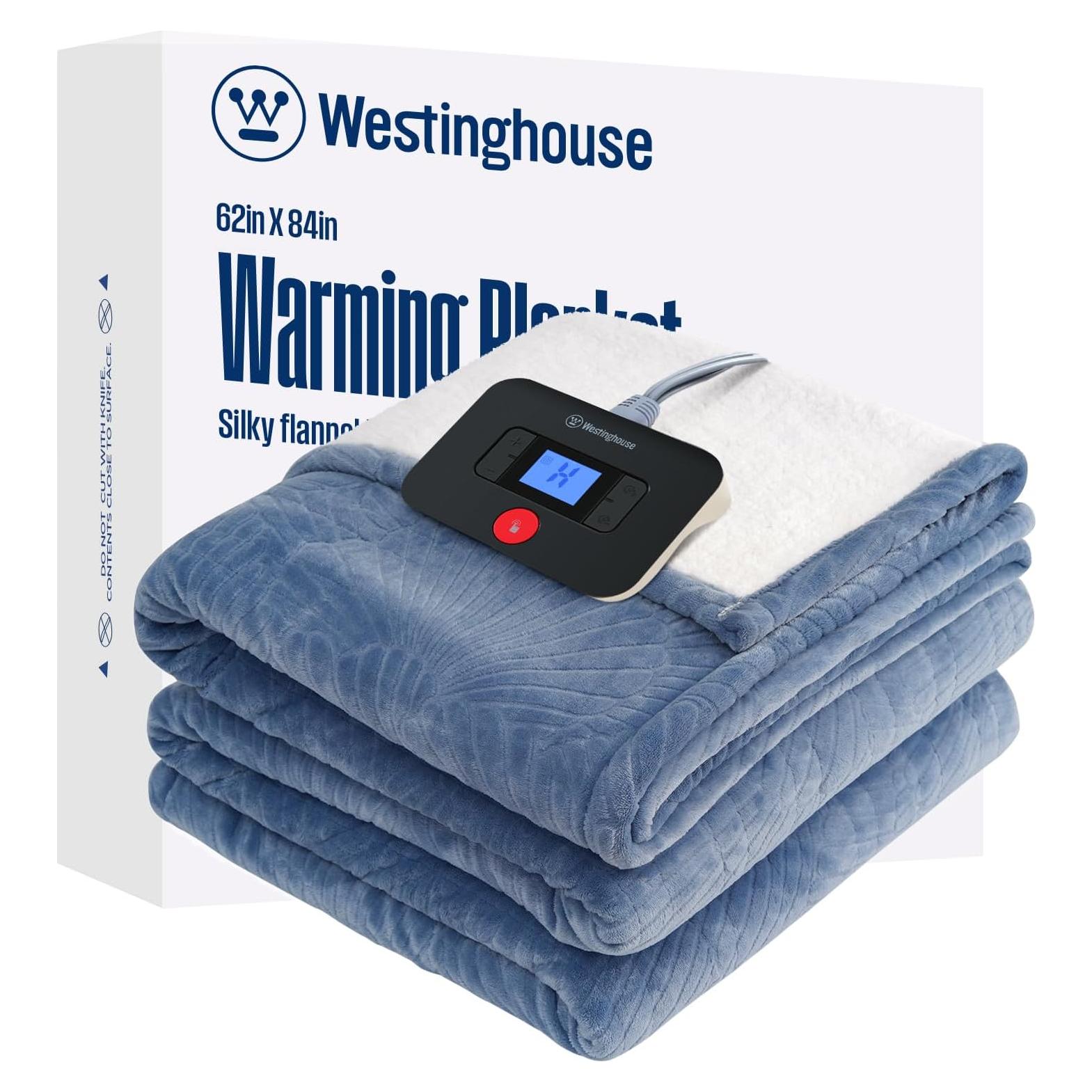 Manta Eléctrica Doble Westinghouse Jacquard Floral 62x84cm