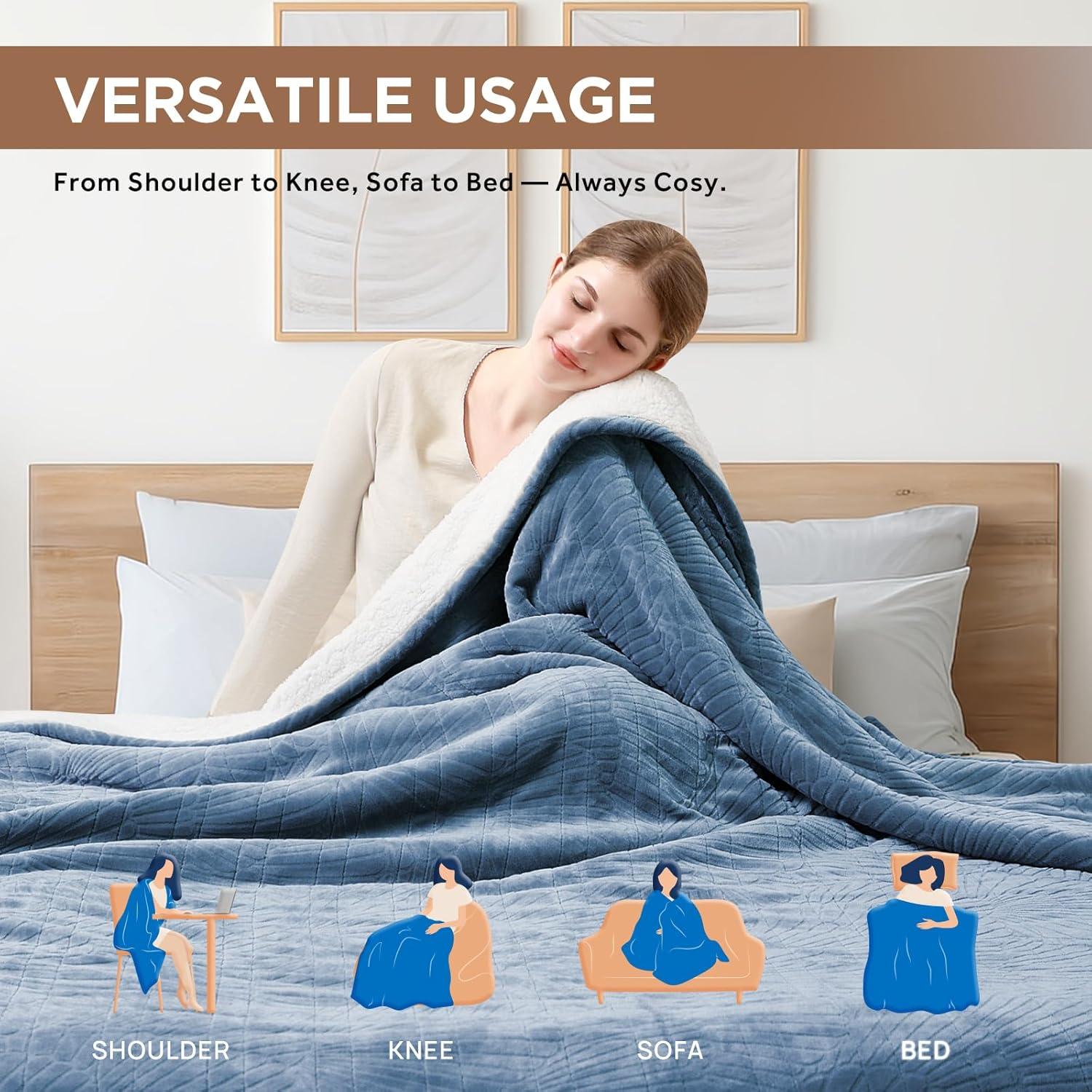 Manta Eléctrica Doble Westinghouse Jacquard Floral 62x84cm