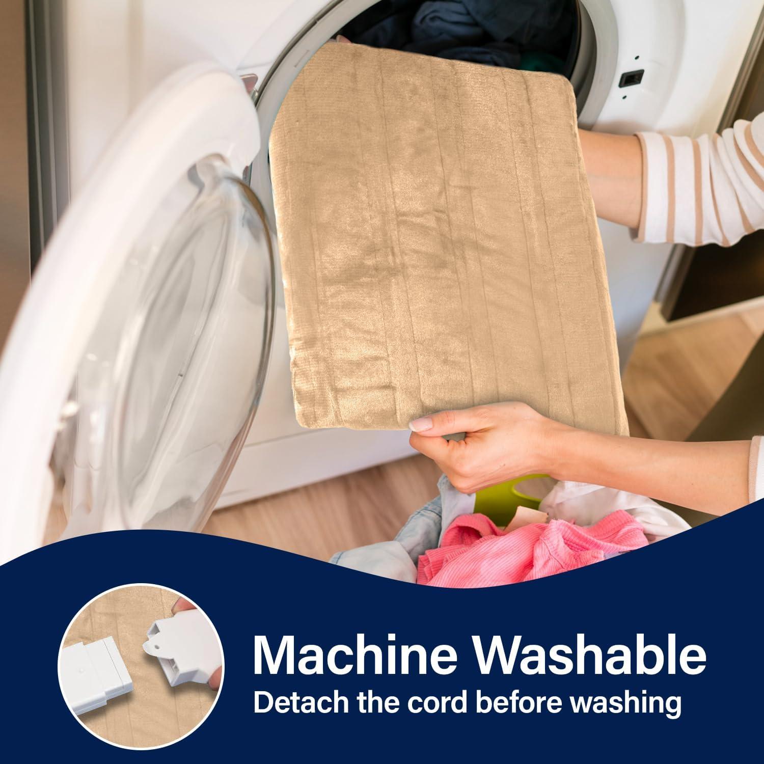 Manta Térmica Eléctrica TAKTICK 127x152 cm Beige Sherpa