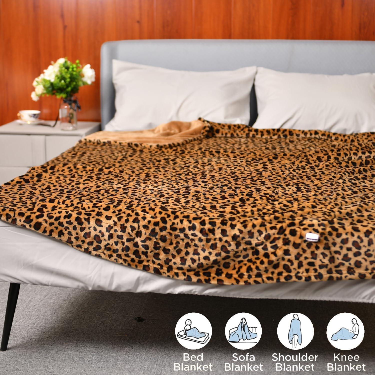 Manta Calentada Eléctrica MERRYLIFE 127x152 cm Chita 4 Niveles