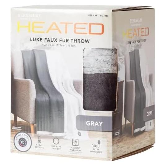 Manta Calentada Berkshire Life 1727183 Gris 127x152 cm