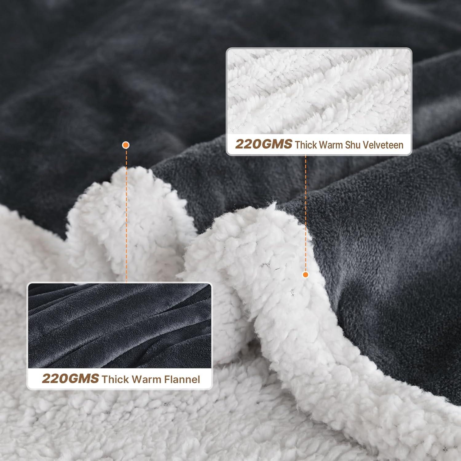 Manta Eléctrica Usable OS OMYSTYLE 183x132 cm Gris Oscuro