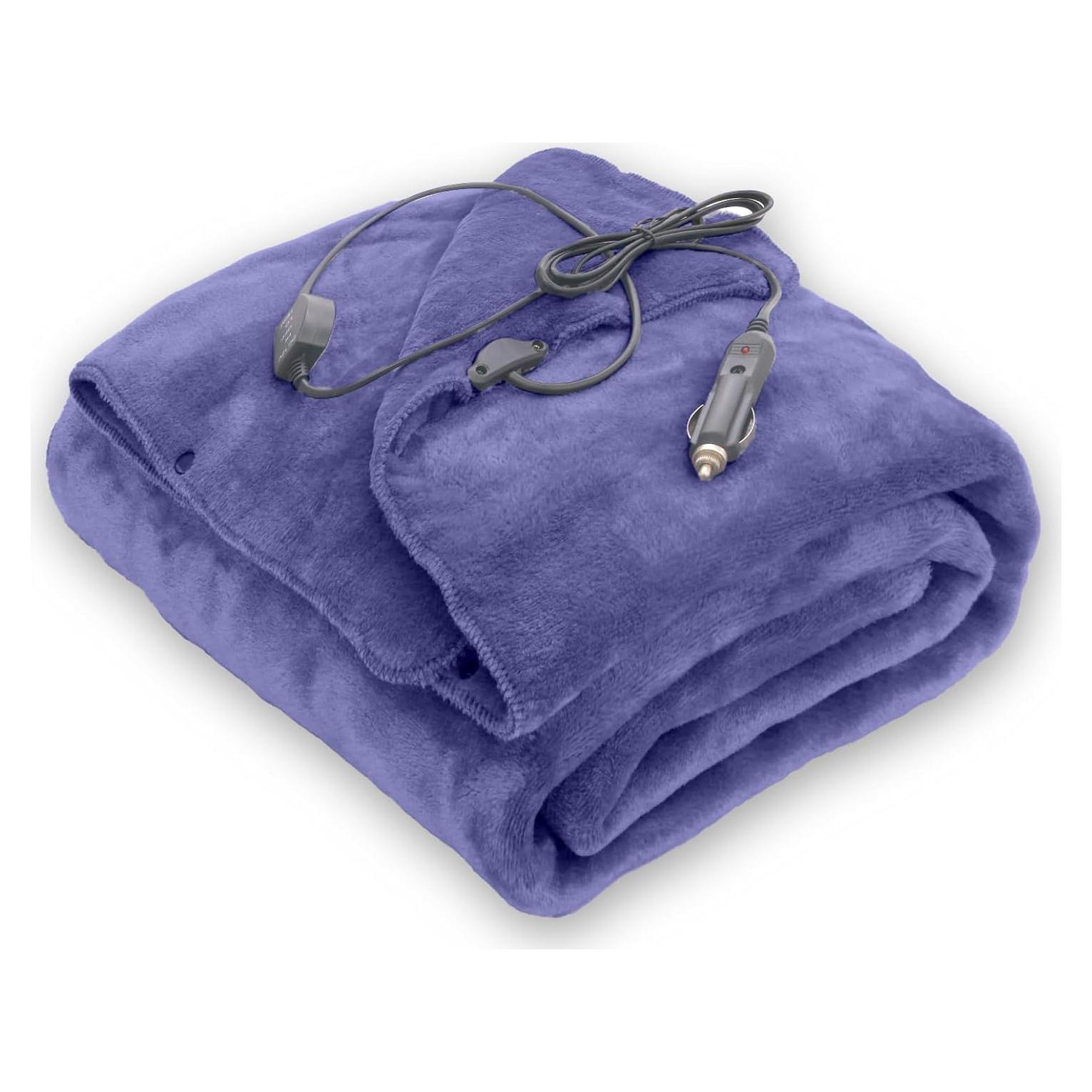 Manta eléctrica portátil 12V Sunny Color para coche 104x140 cm