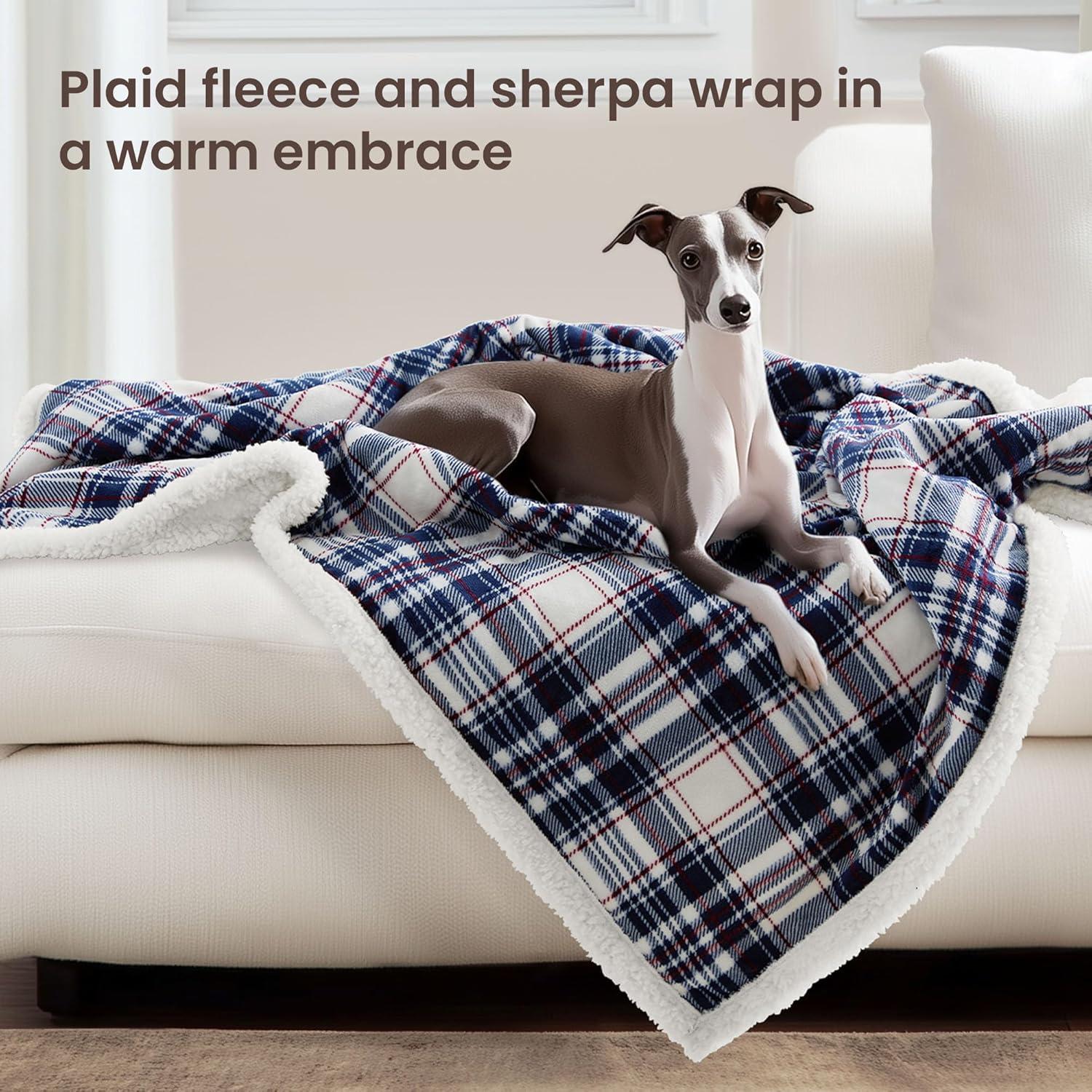 Manta Eléctrica Calentada Blunique 50x60 cm Tartán Suave