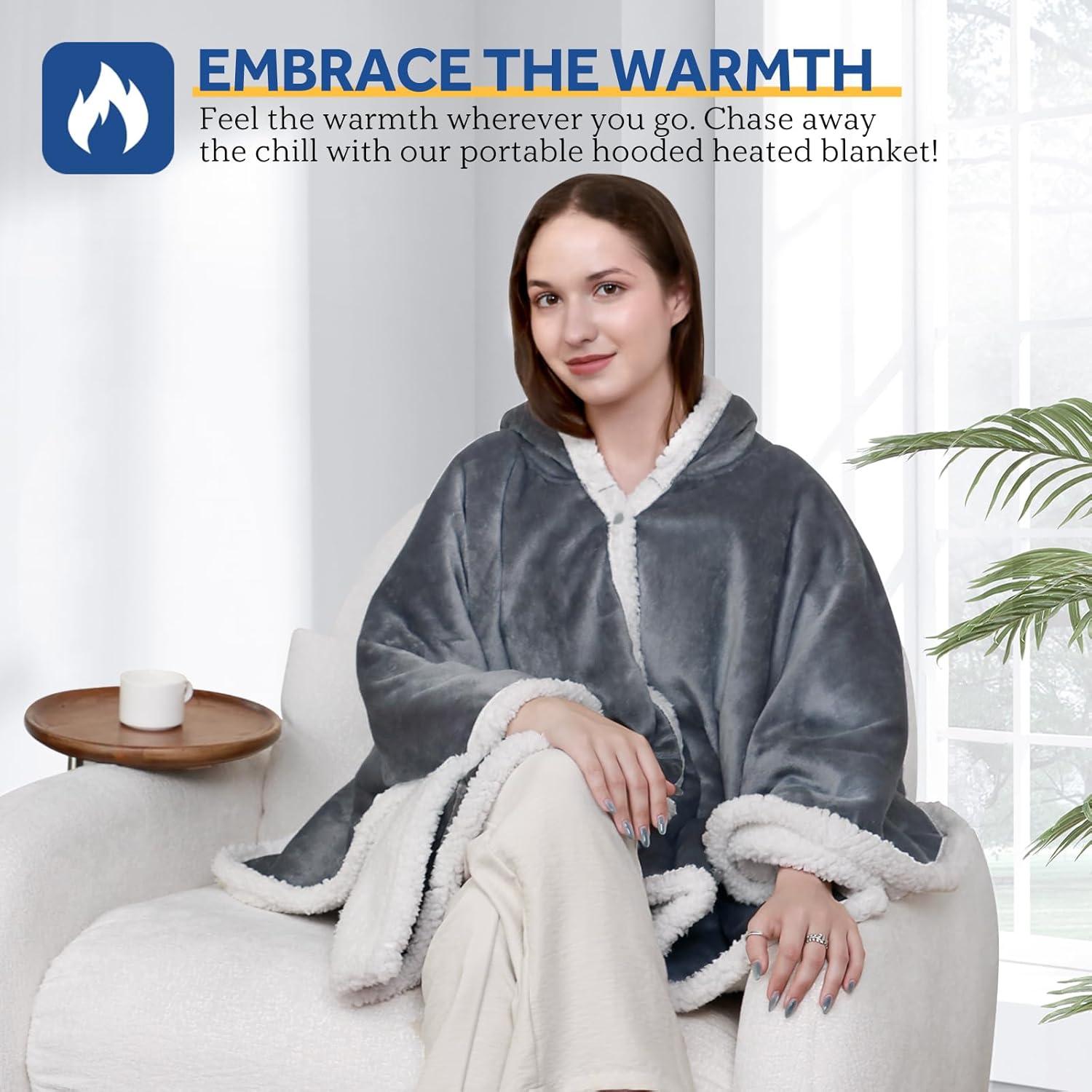 Manta Térmica Portátil Sealy 50x60cm con Batería Recargable