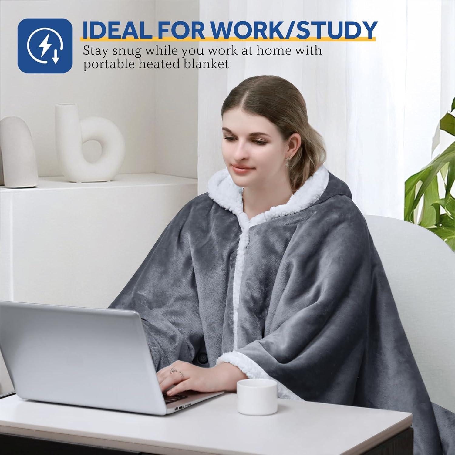 Manta Térmica Portátil Sealy 50x60cm con Batería Recargable