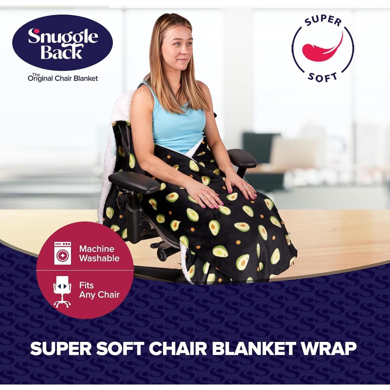 Manta para Silla de Oficina SnuggleBack - Piel de Oveja Sintética