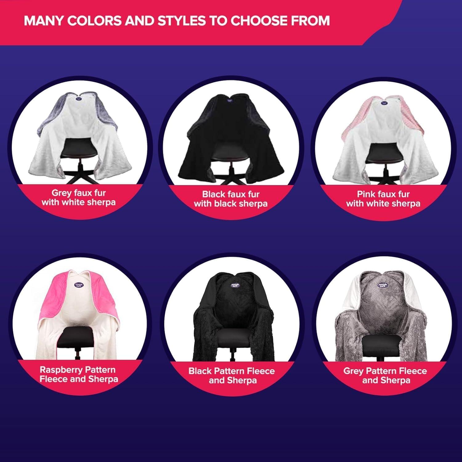 Manta para Silla de Oficina SnuggleBack - Piel de Oveja Sintética