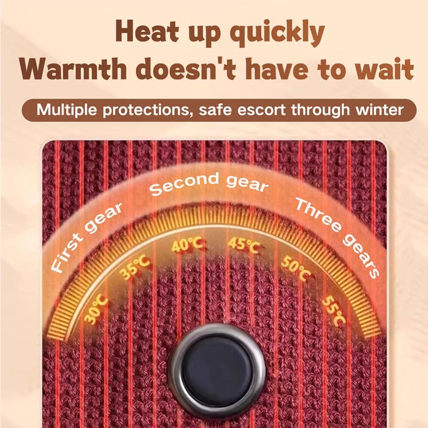 Chal Térmico Portátil FunApricity JRPJ, 3 Niveles Calentamiento