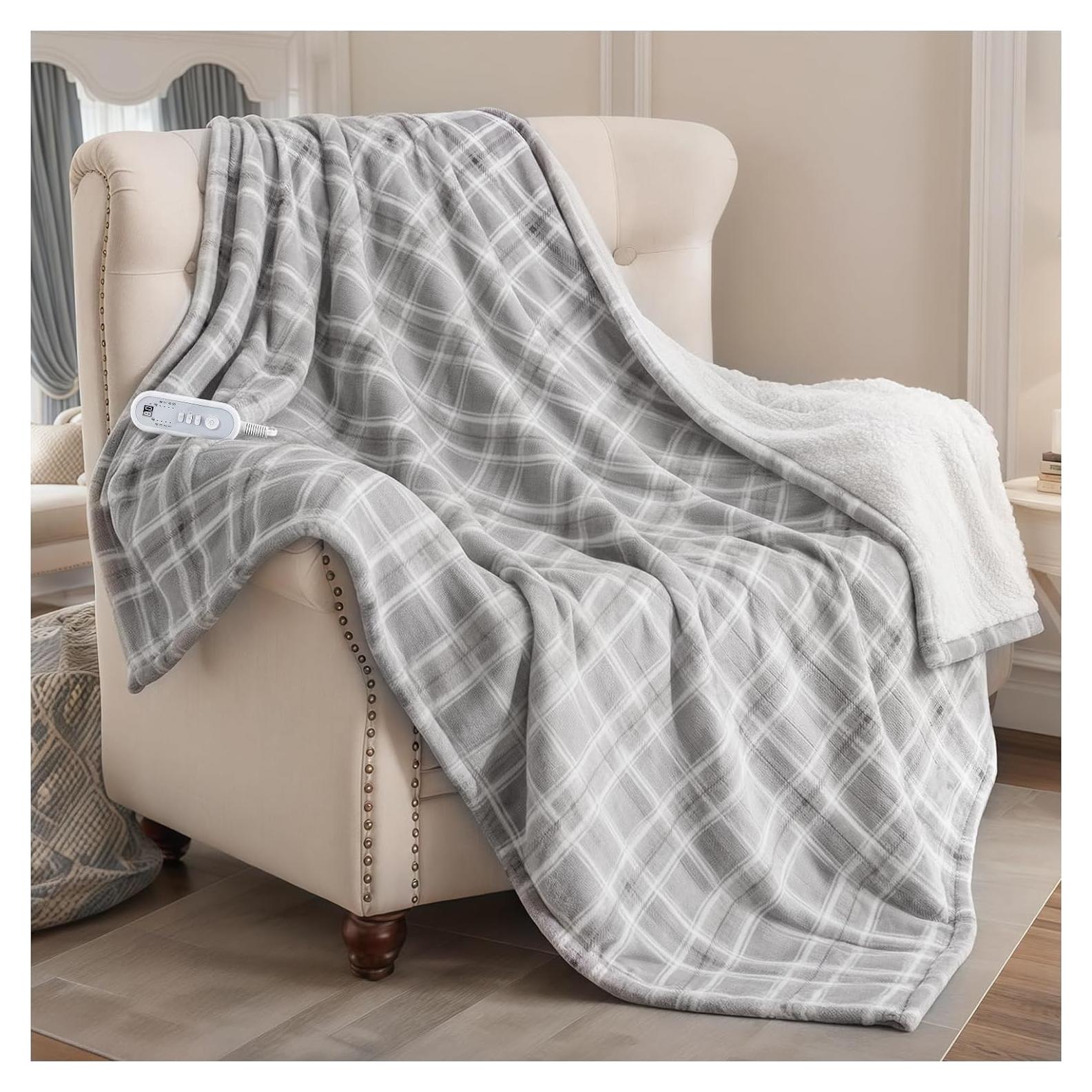 Manta Eléctrica Calentada Ceamorfco 152x127 cm 8 Niveles Calor