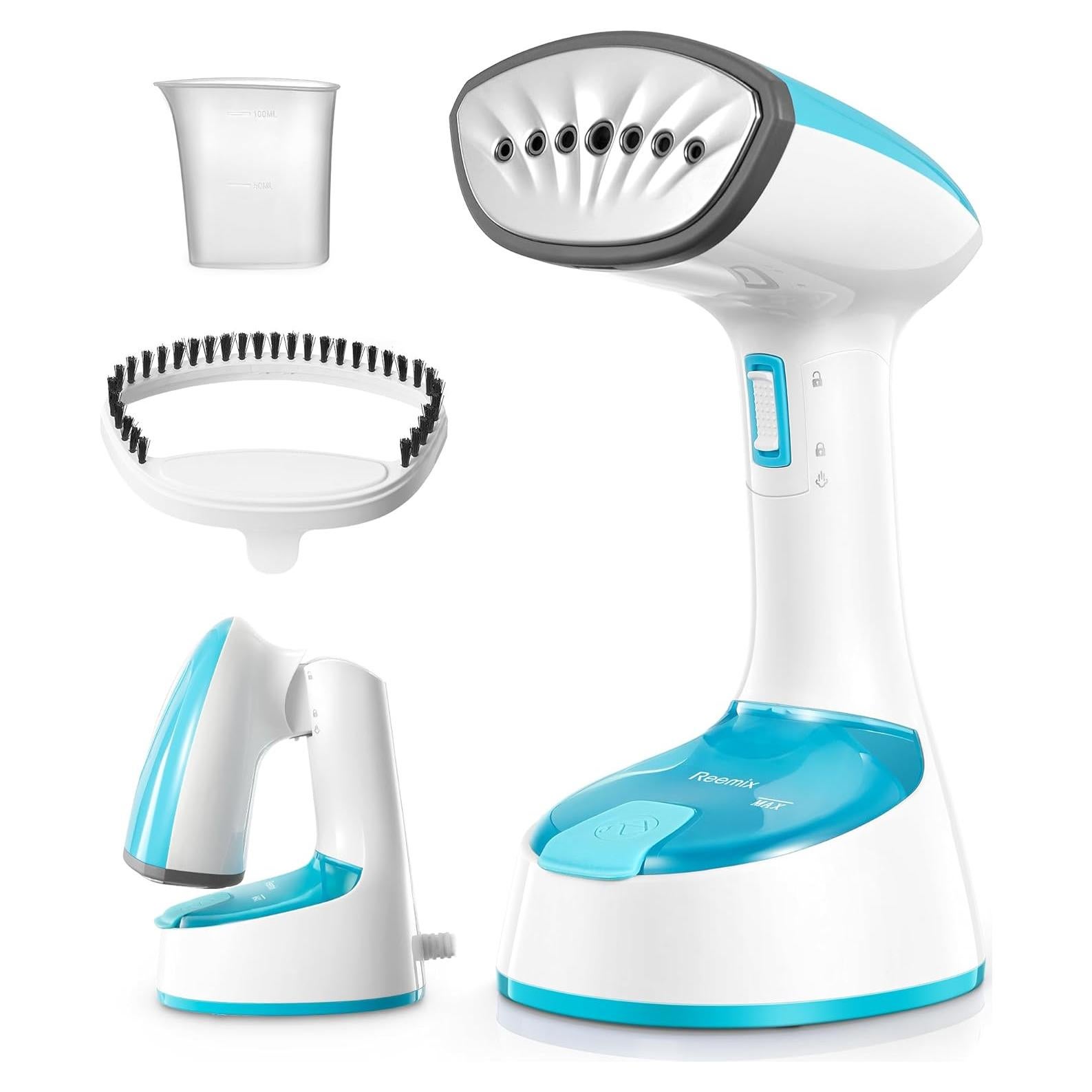 Vaporizador de Ropa Reemix 1200W Plegable Azul Cristal