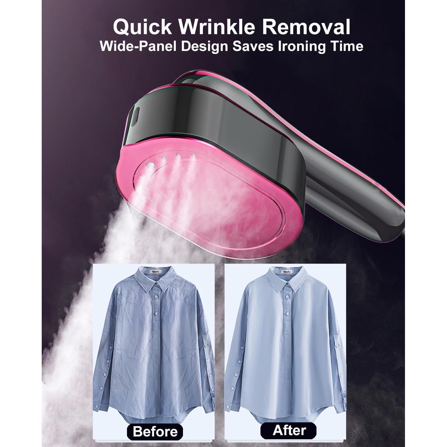 Plancha Vaporizador 2 en 1 ADPTOYU ST-719 Púrpura 1200W