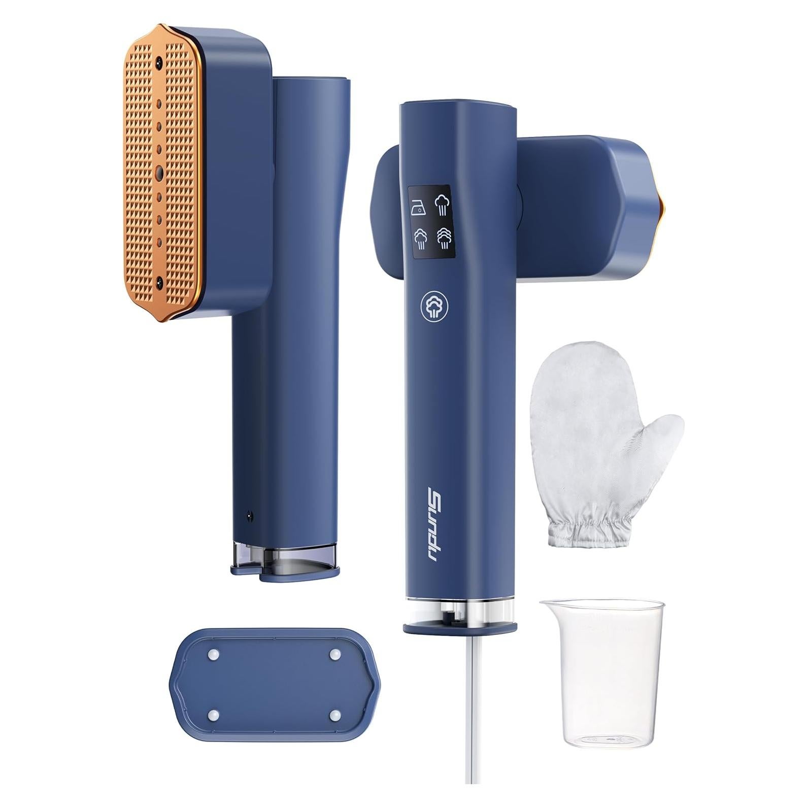 Steamer for Clothes,Sundu Portable 2 In 1Handheld Garment Steamer,15s Fast Heat-up,100ml Water Tank,Steamer Ironing Gloves,20 Minutes of Continuous Ironing Removes Wrinkle for Home,Office and Travel