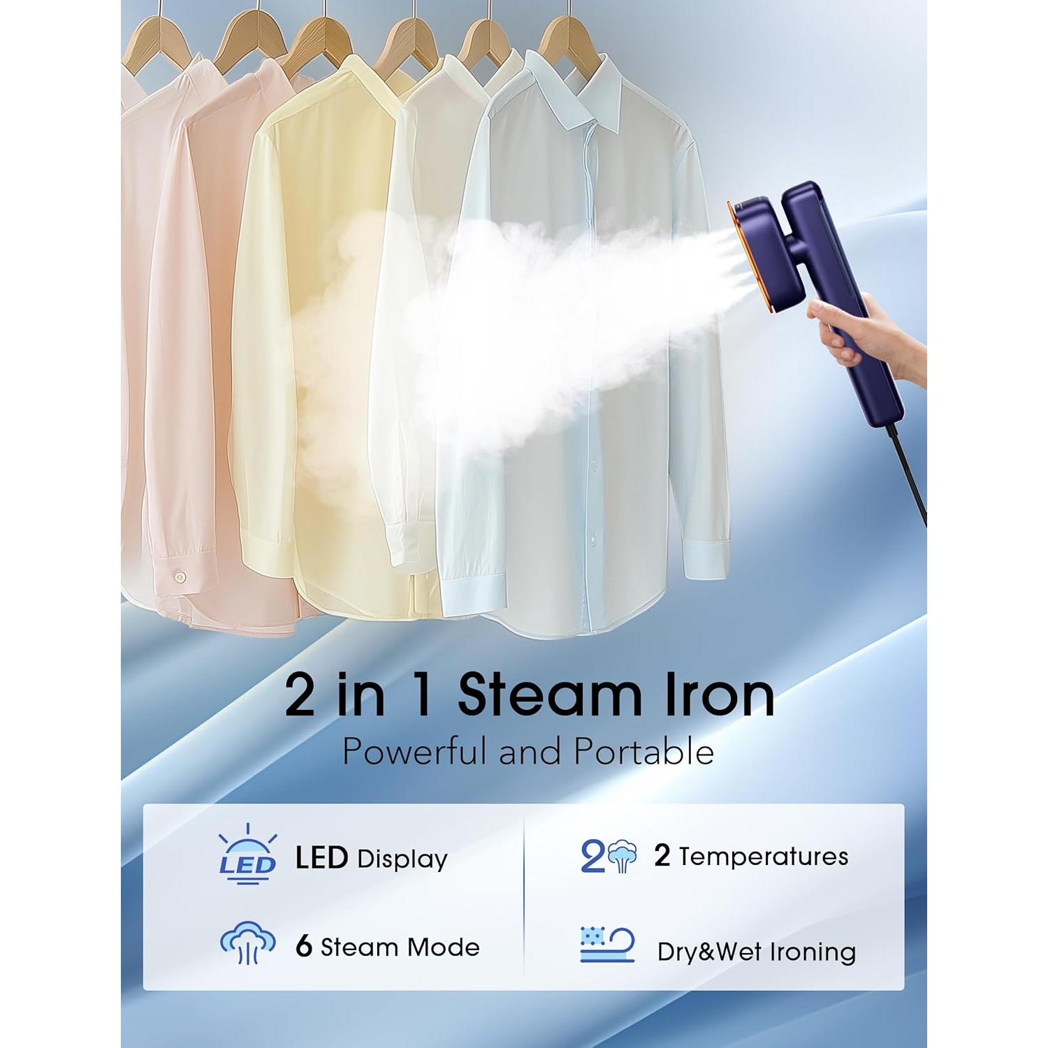 Vaporizador de Ropa Sundu LDYD-1002 Azul 1100W 80ml