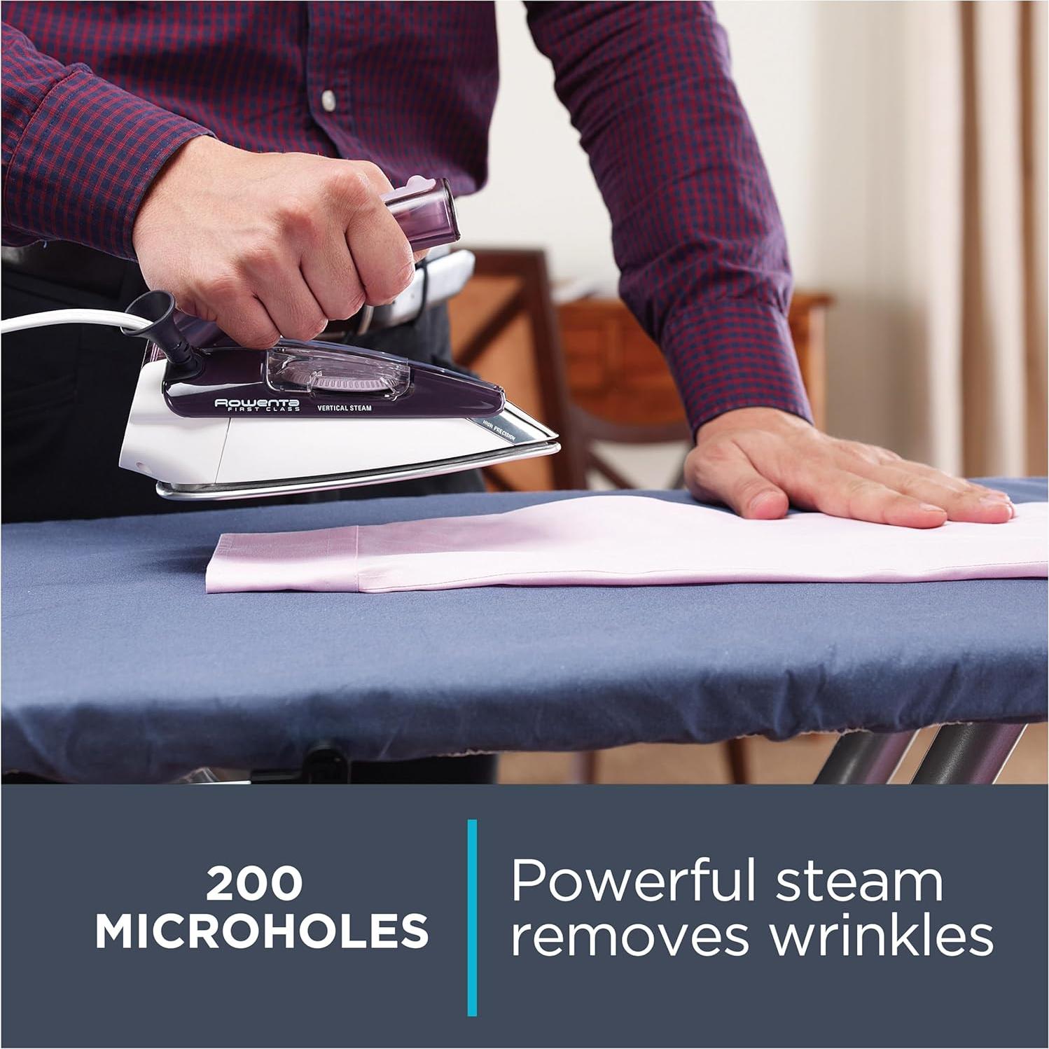 Plancha de Viaje Rowenta DA1560, 1000W, Suela Acero Inoxidable