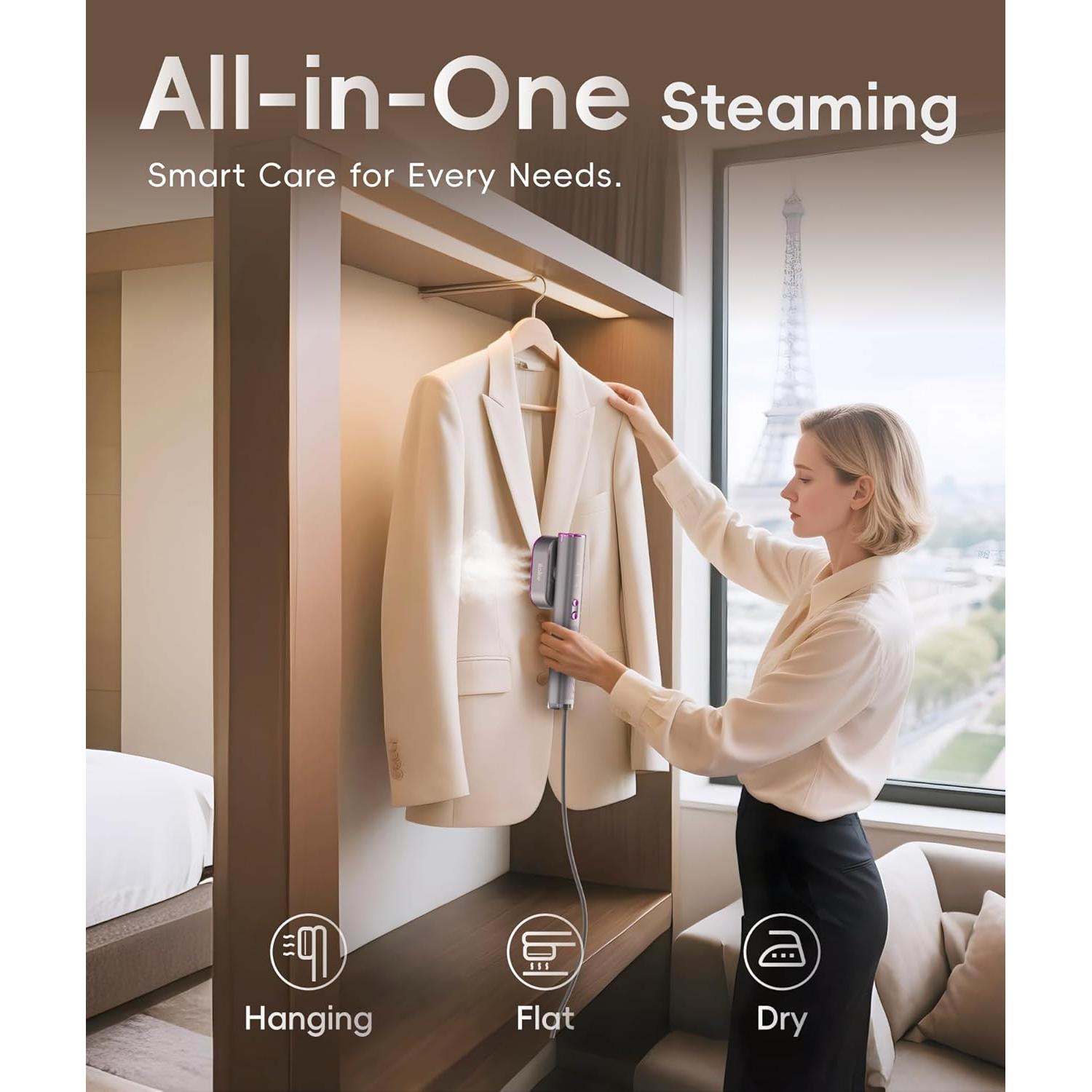 Vaporizador de Ropa Ilake CW-5205 Gris Espacial 1000W 120ml