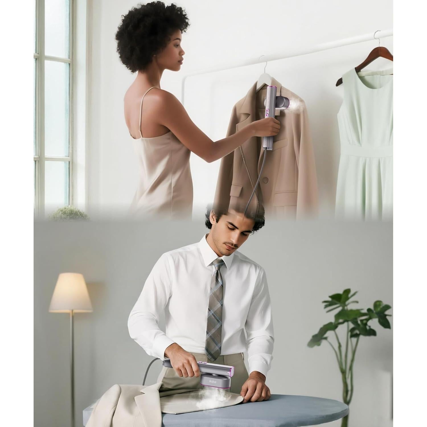 Vaporizador de Ropa Ilake CW-5205 Gris Espacial 1000W 120ml