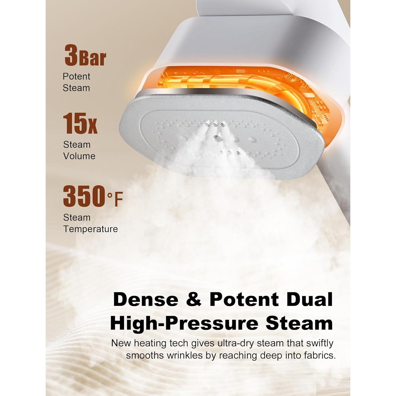 Vaporizador de Ropa KopBeau KW-GT02 2 en 1 1000W Blanco