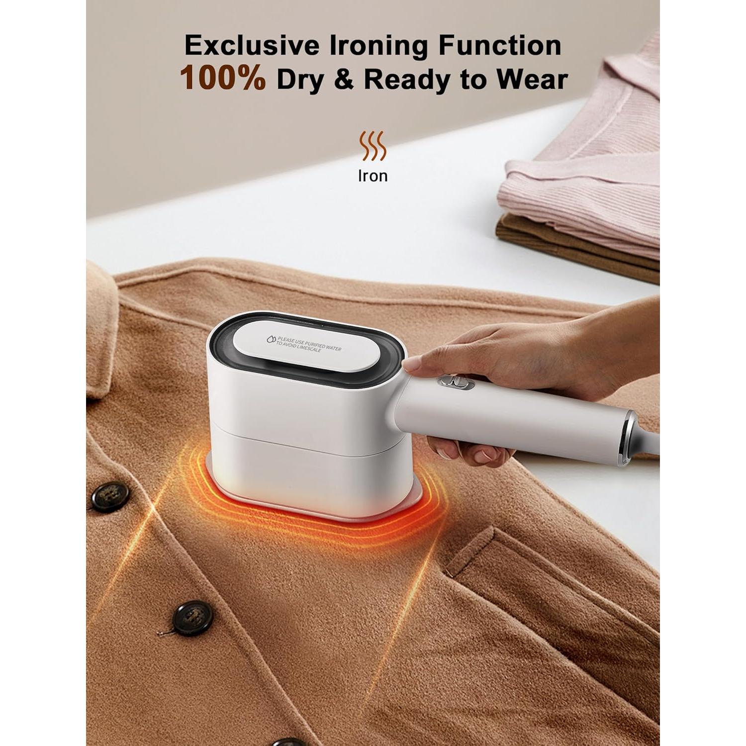 Vaporizador de Ropa KopBeau KW-GT02 2 en 1 1000W Blanco