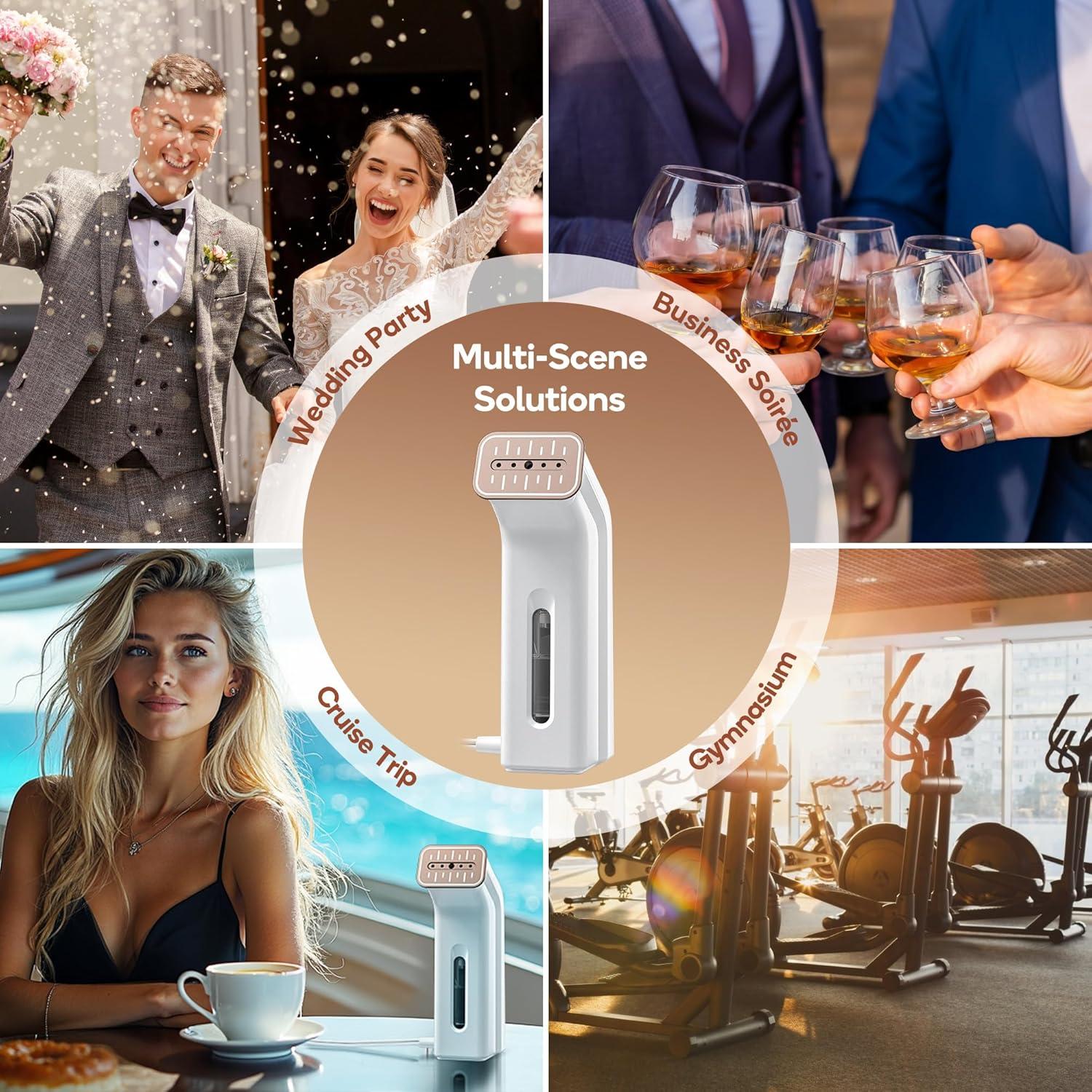 Plancha y Vaporizador 2 en 1 Newbealer NB310A 170ml 650W