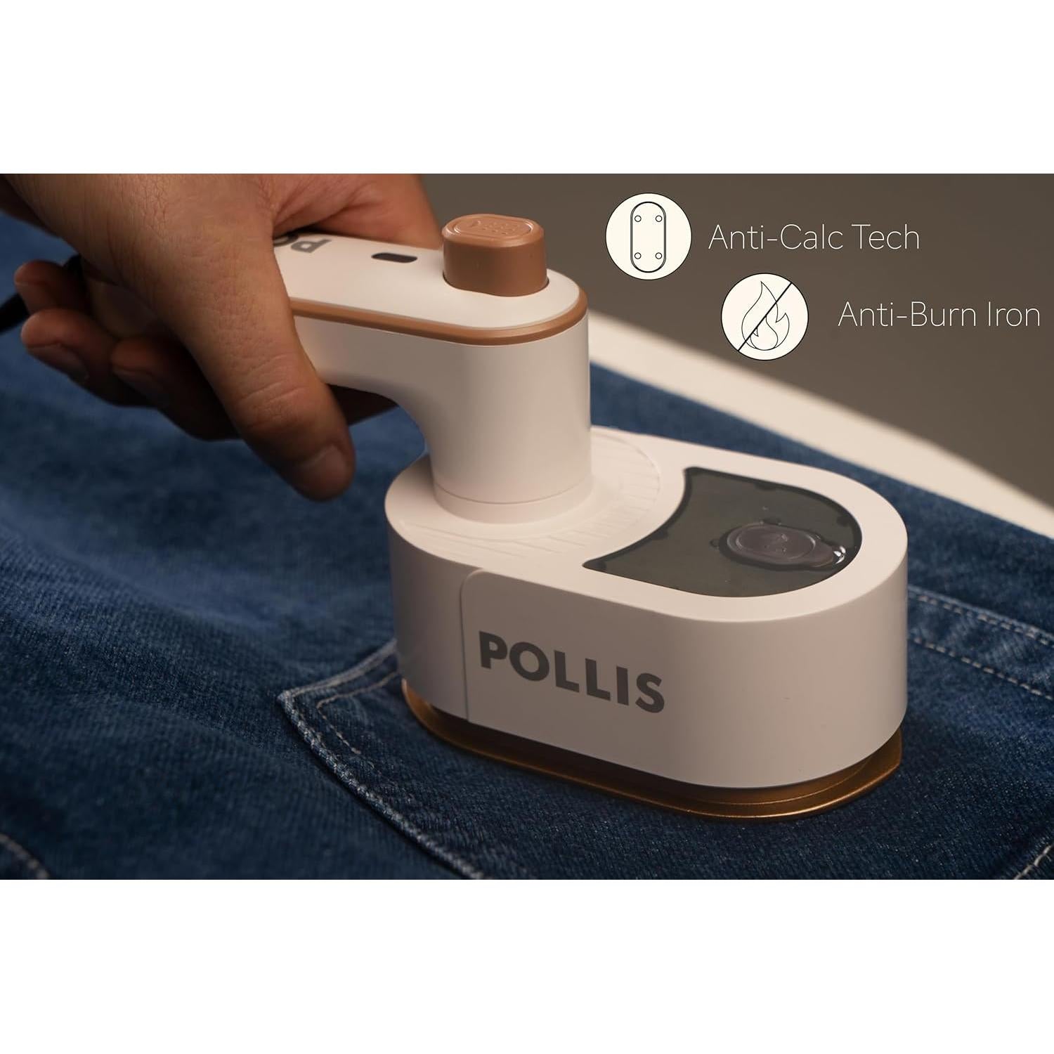 Plancha y Nebulizador Portátil Pollis PA-0210 2-en-1 50ml