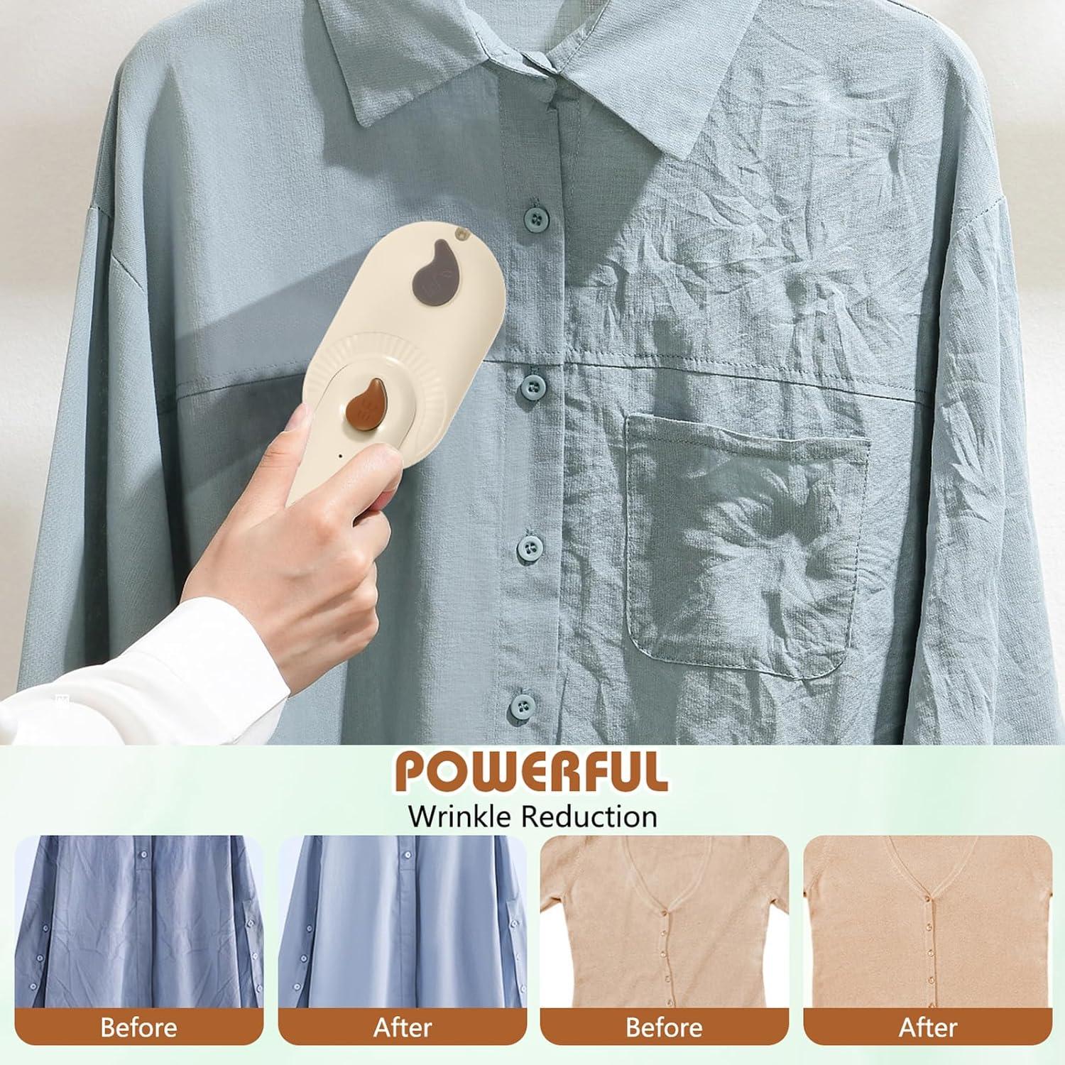 Plancha de Vapor Portátil LXIJESR 2-en-1 Blanco 320g