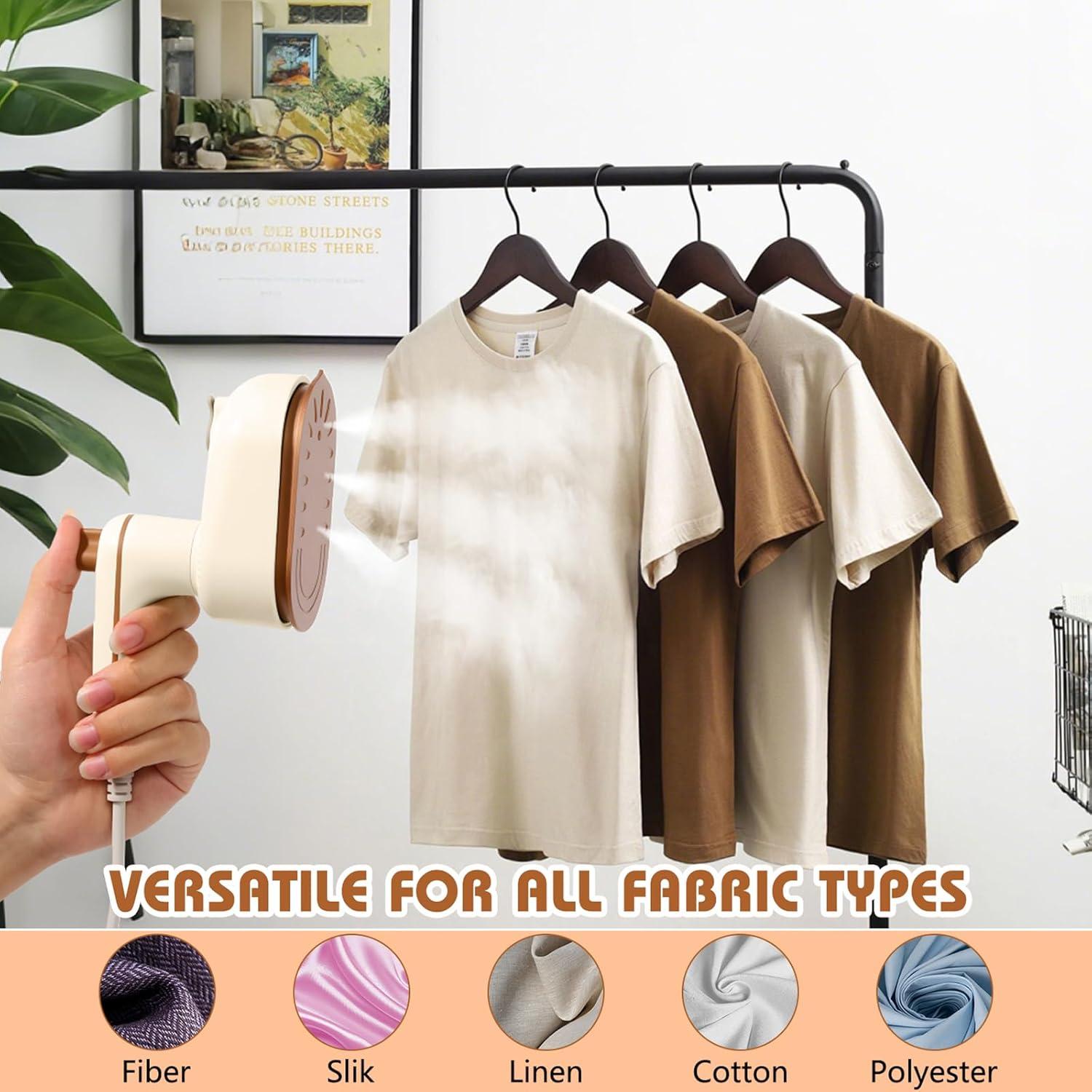 Plancha de Vapor Portátil LXIJESR 2-en-1 Blanco 320g