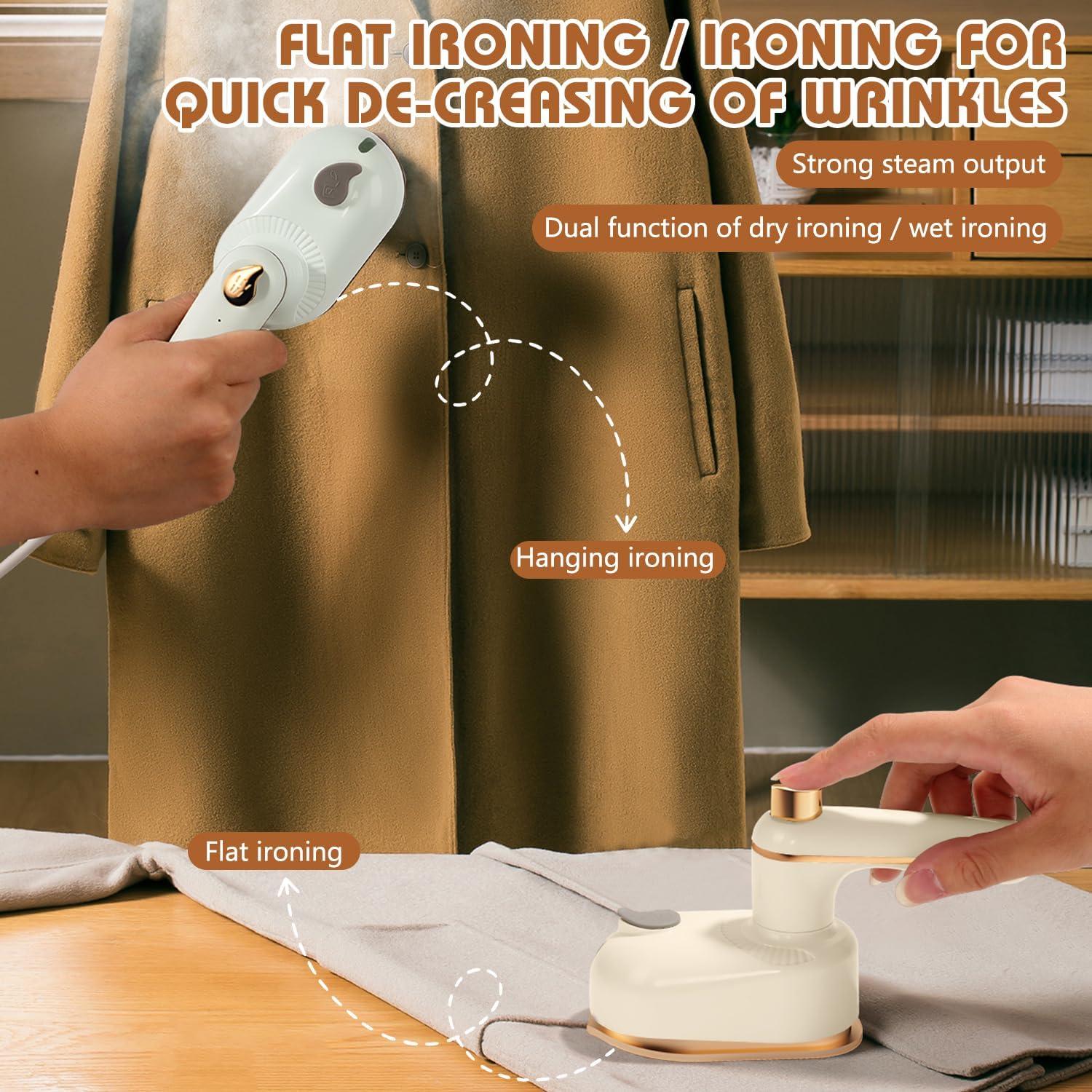 Plancha de Vapor Portátil Saker 2 en 1 Verde - Ropa y Viajes