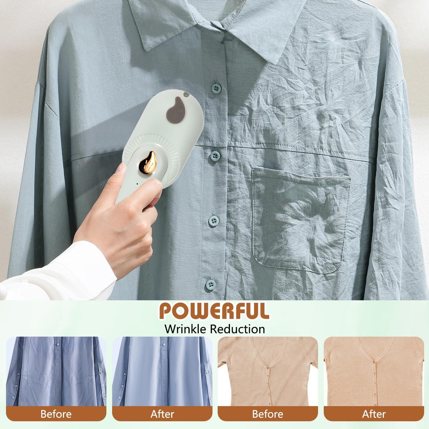 Plancha de Vapor Portátil Saker 2 en 1 Verde - Ropa y Viajes