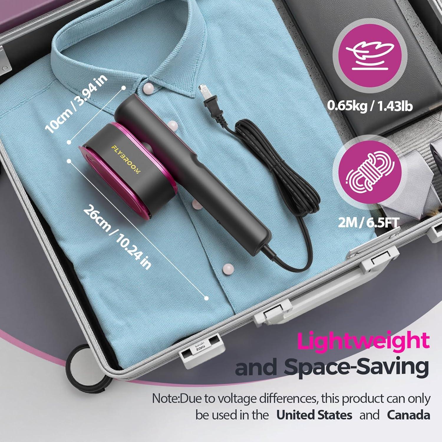 Vaporizador de Ropa Portátil Flybroom 1200W 2 en 1 110ml