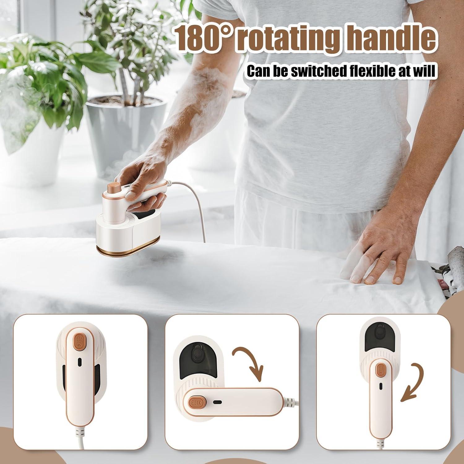 Plancha Mini de Viaje Portátil Leriton 3 en 1 Blanca