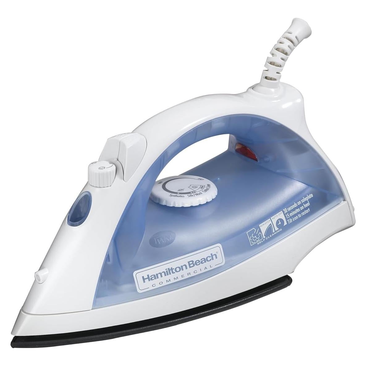 Plancha de Vapor Hamilton Beach HIR200R Blanca con Apagado Automático