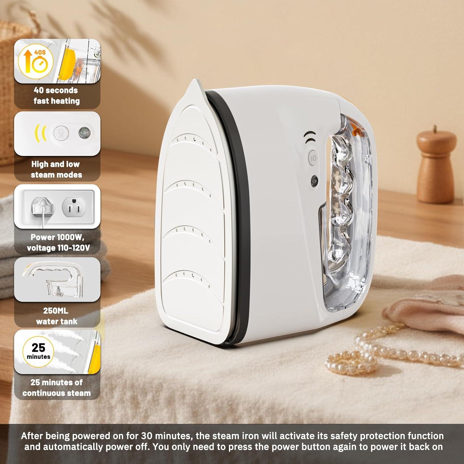 Mini Vaporizador y Plancha 2 en 1 UWTLFCE 1000W Portátil