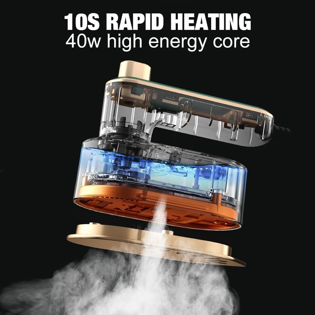 Plancha de Vapor Portátil KkAscX HHT090 1200W 80ml Blanca