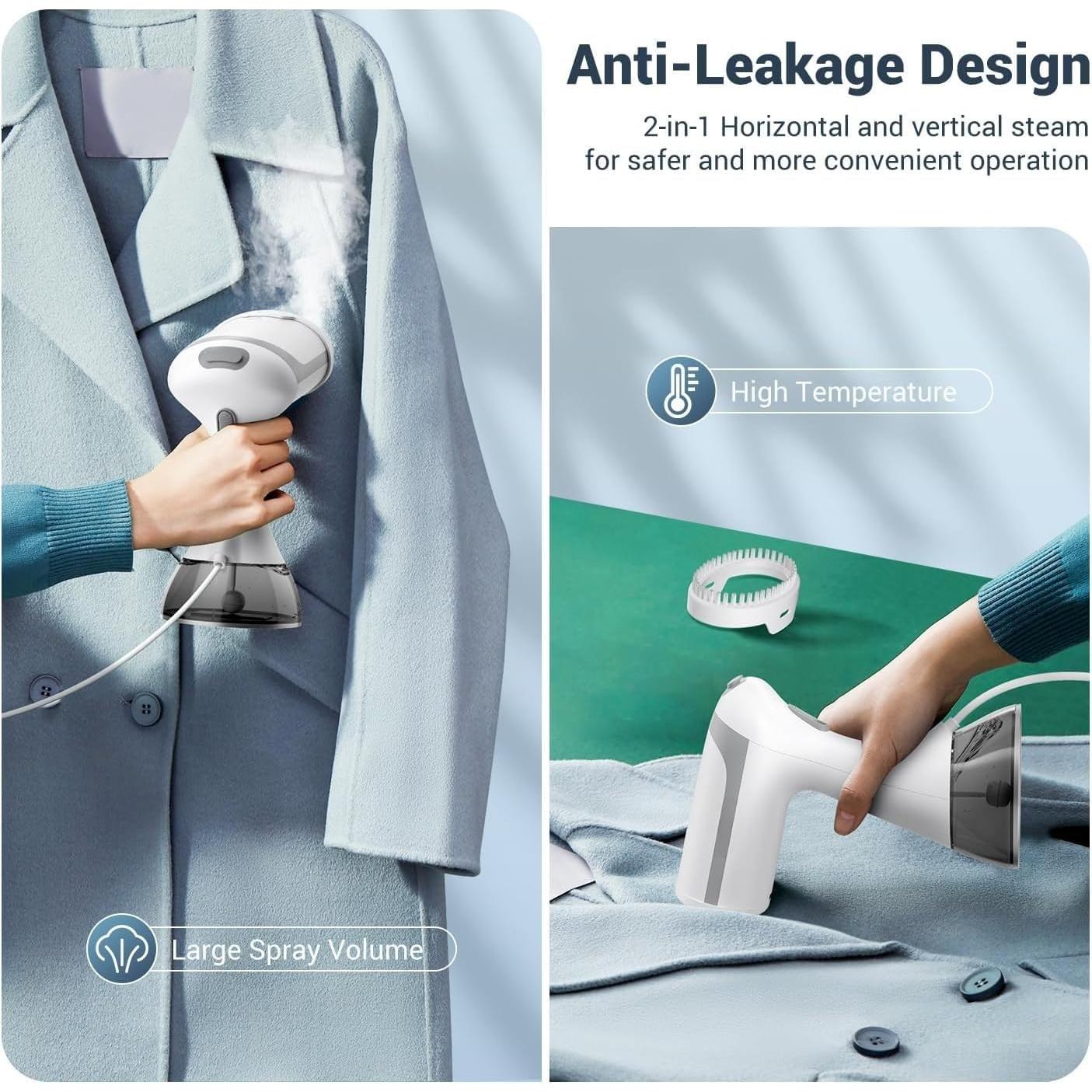 Vaporizador de Ropa ZOOY 1500W Portátil 300ML Blanco