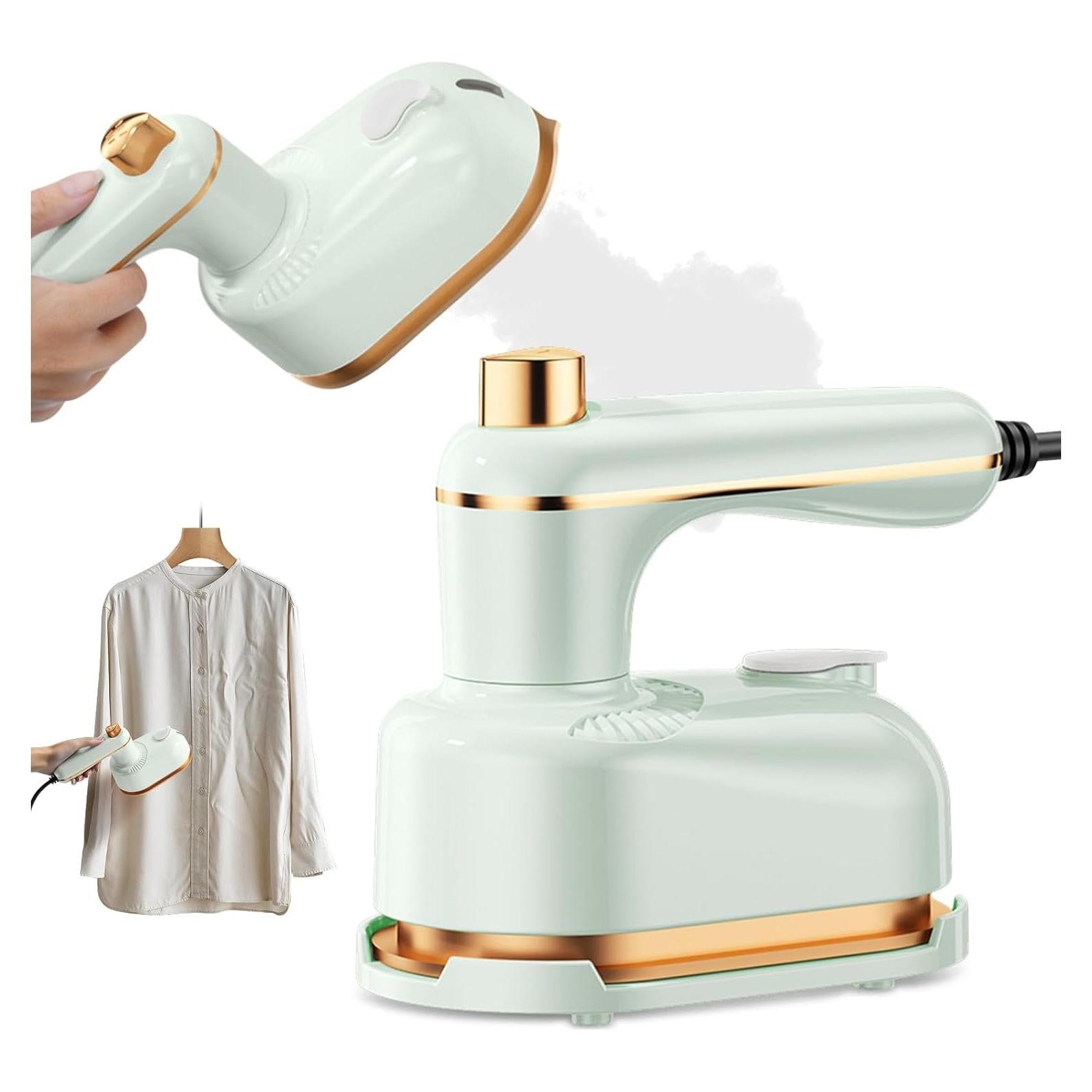 Plancha de Vapor de Mano Jwtolp 1000W 2 en 1 Verde