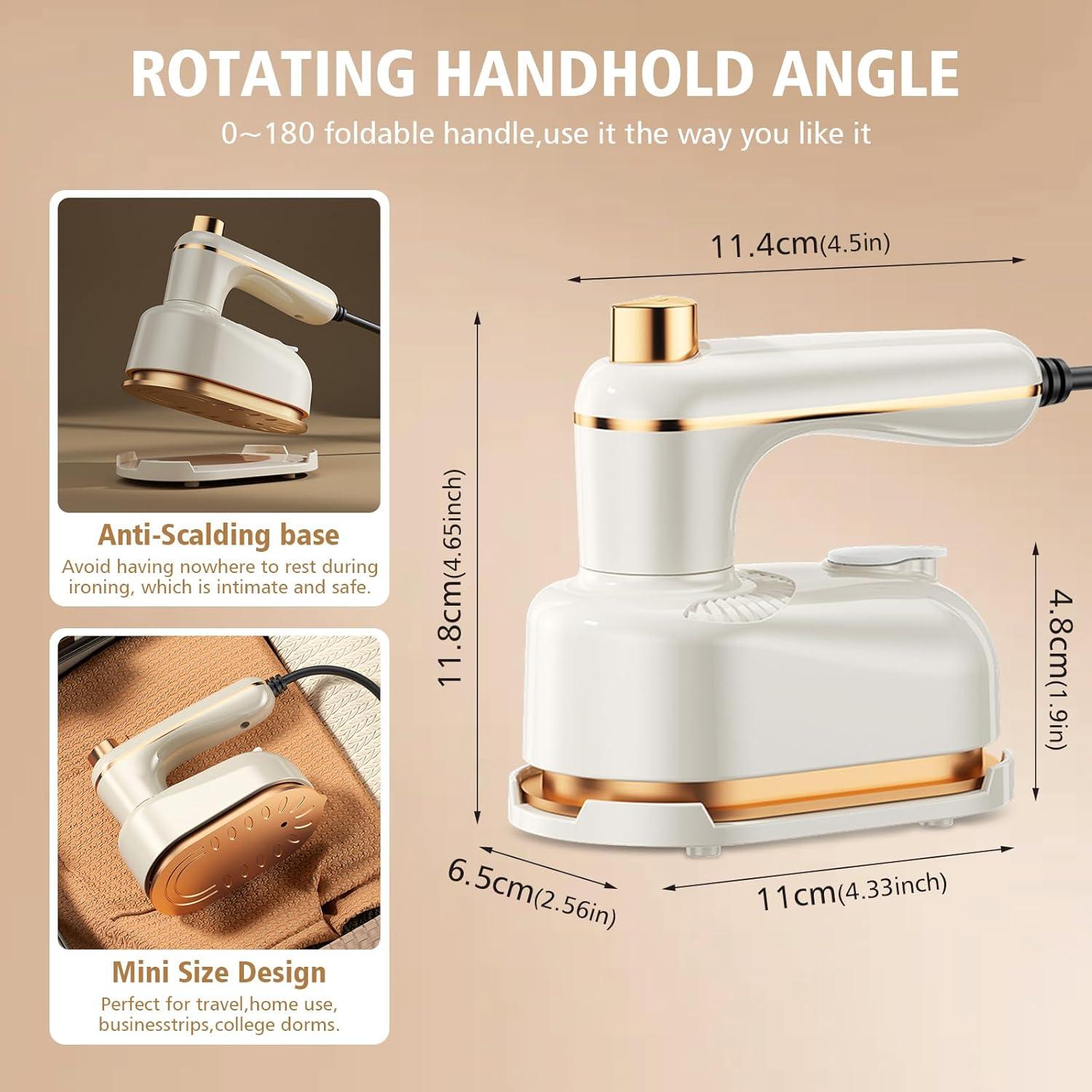 Plancha de Vapor de Mano Jwtolp 1000W 2 en 1 Verde