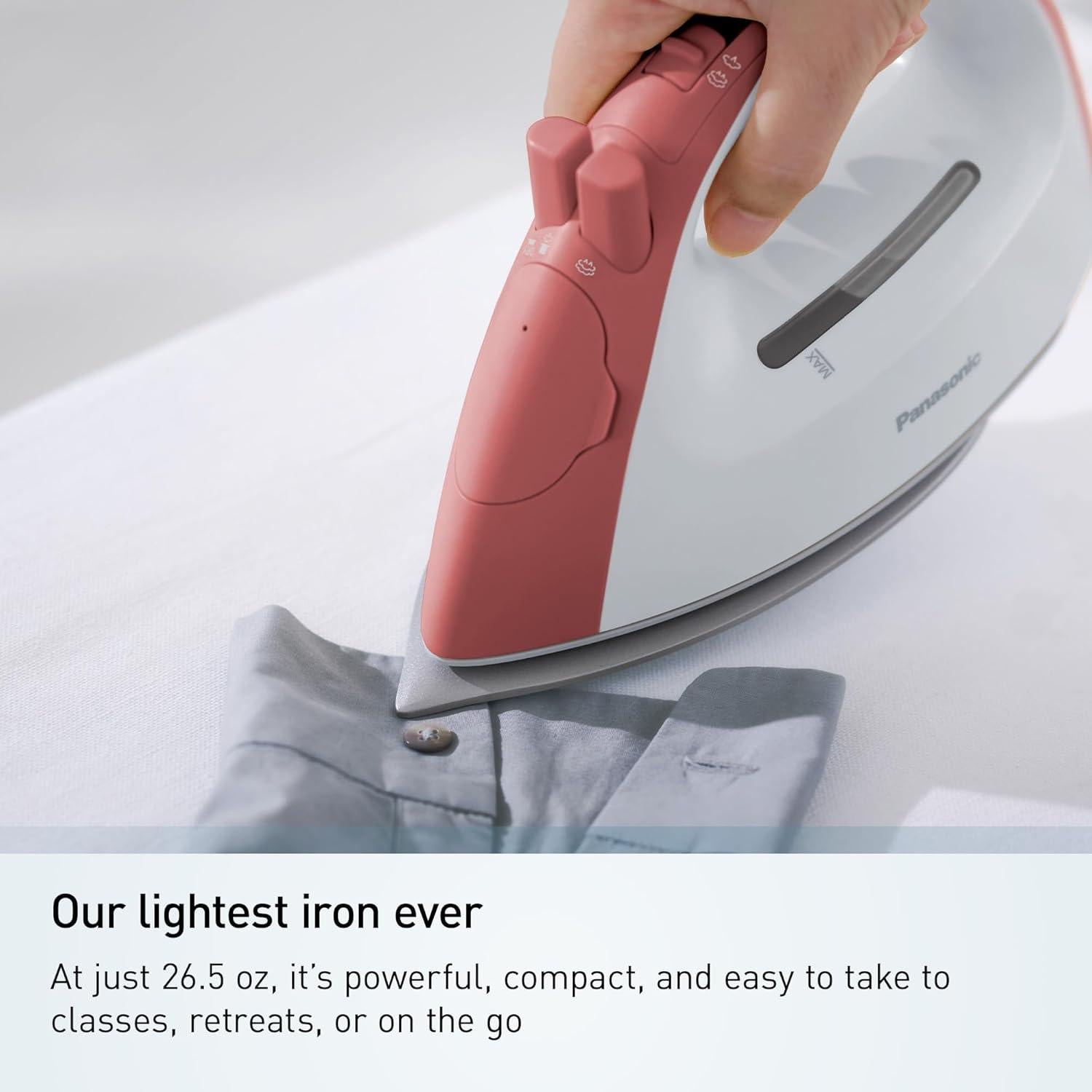 Plancha de Vapor Inalámbrica Panasonic NI-QL300G Compacta 0.77 kg