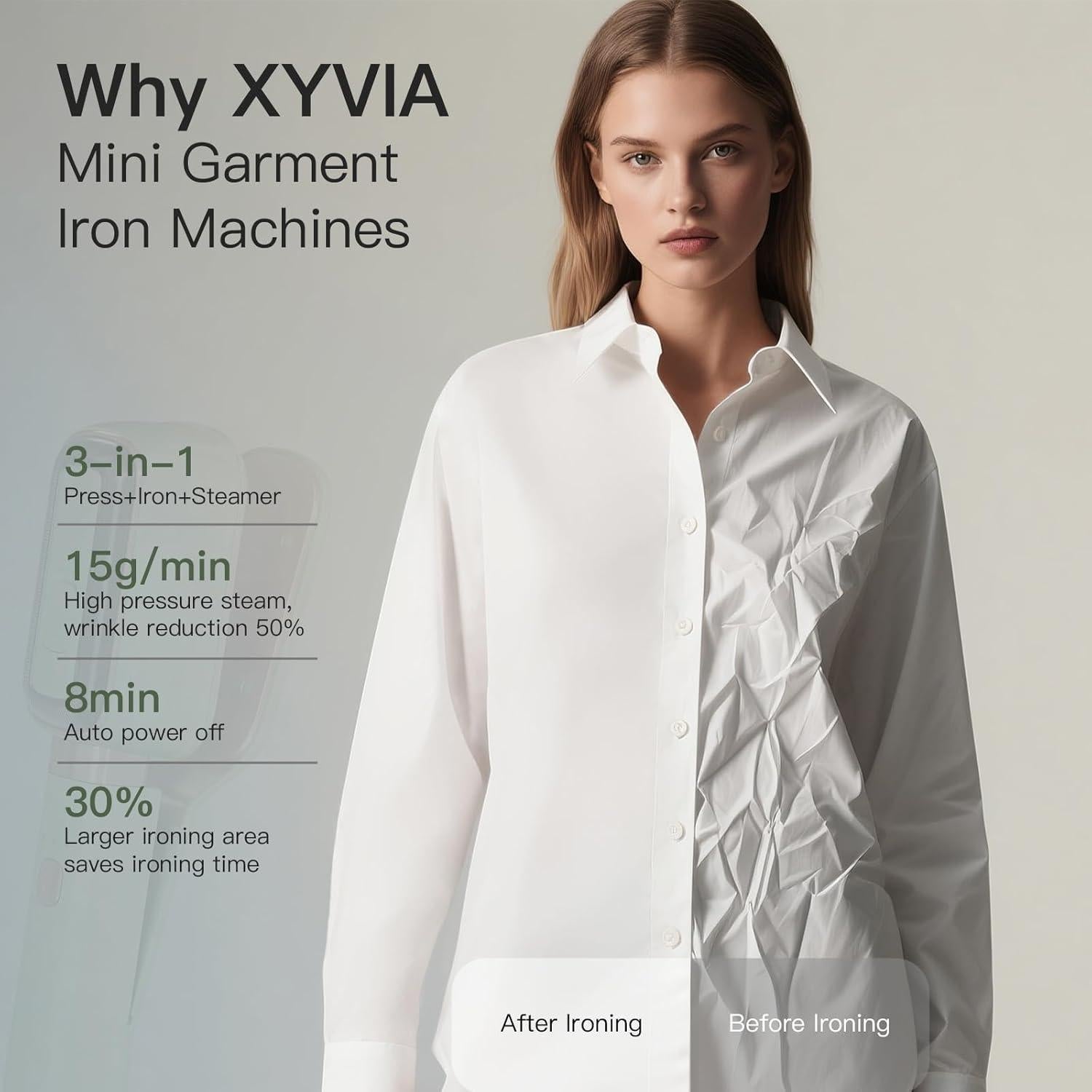 Vaporizador de viaje XYVIA 3 en 1 1000W 60ml Verde Matcha