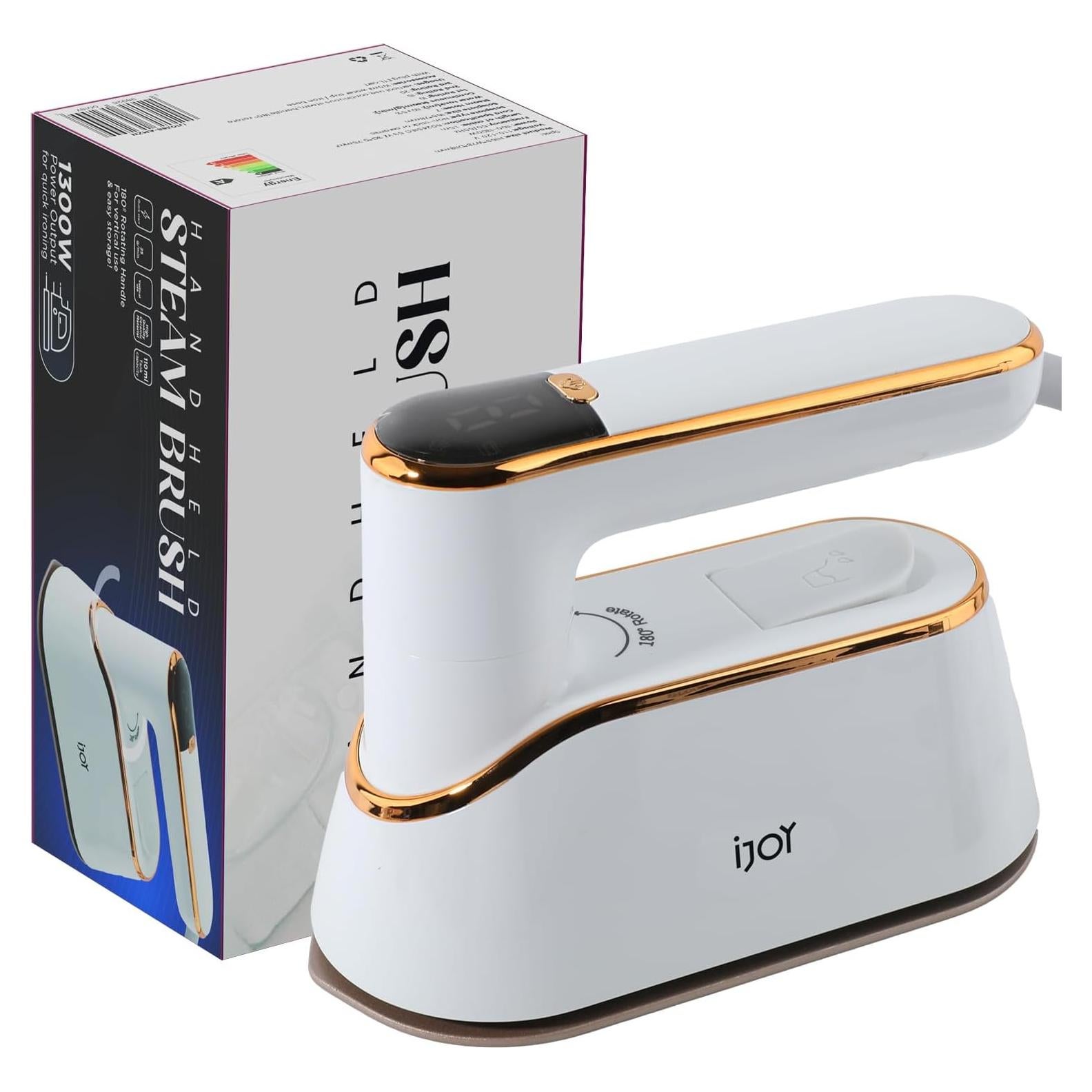 Plancha de Vapor Portátil iJoy 1300W con 4 Modos y Pantalla LCD