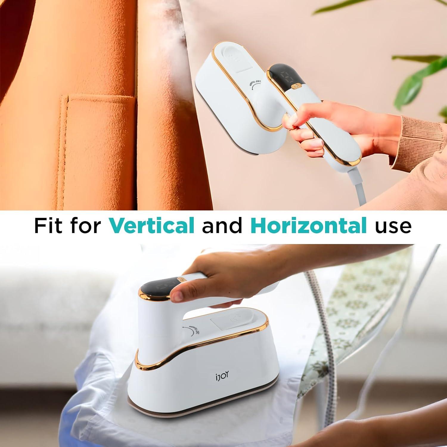 Plancha de Vapor Portátil iJoy 1300W con 4 Modos y Pantalla LCD