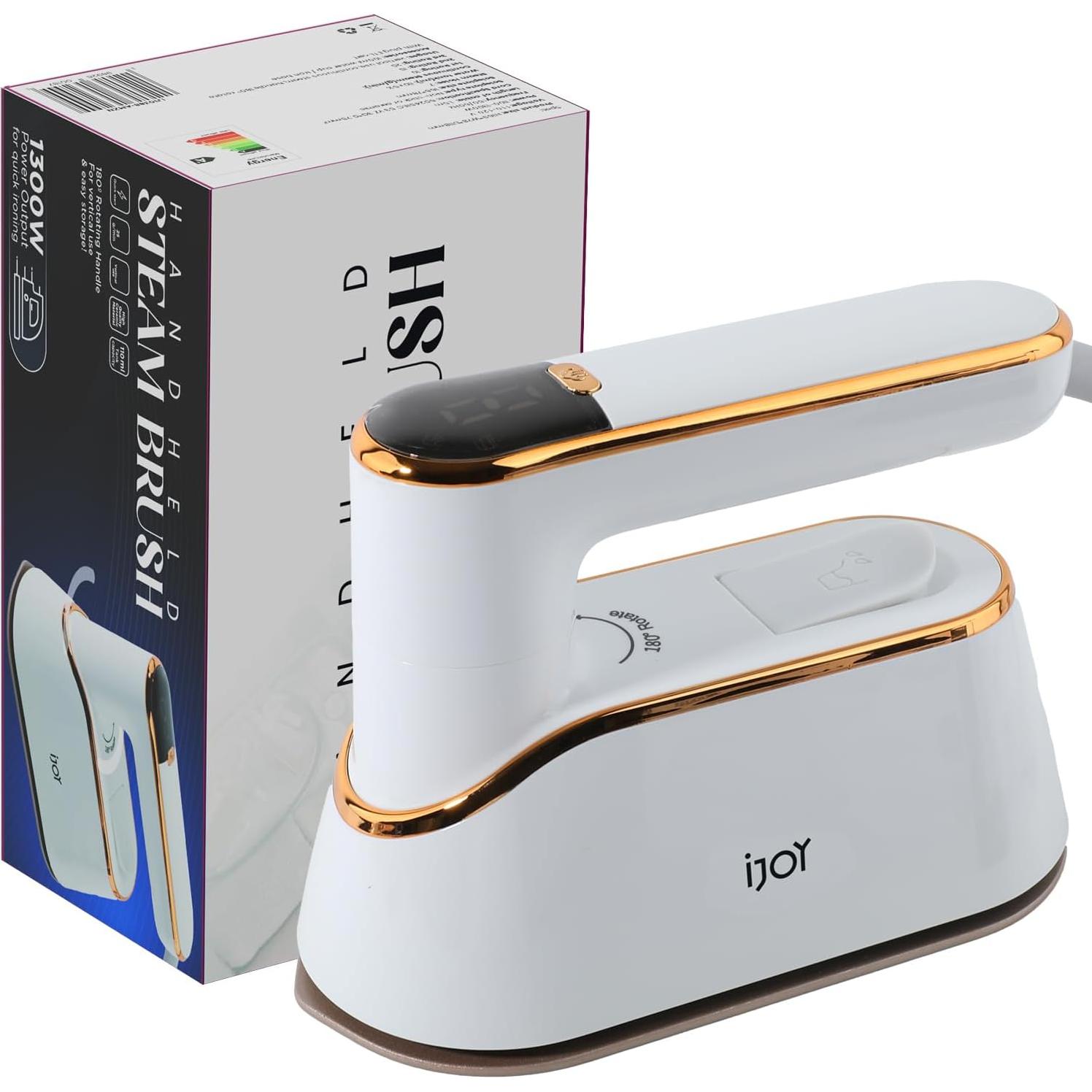 Plancha de Vapor Portátil iJoy 1300W con 4 Modos y Pantalla LCD