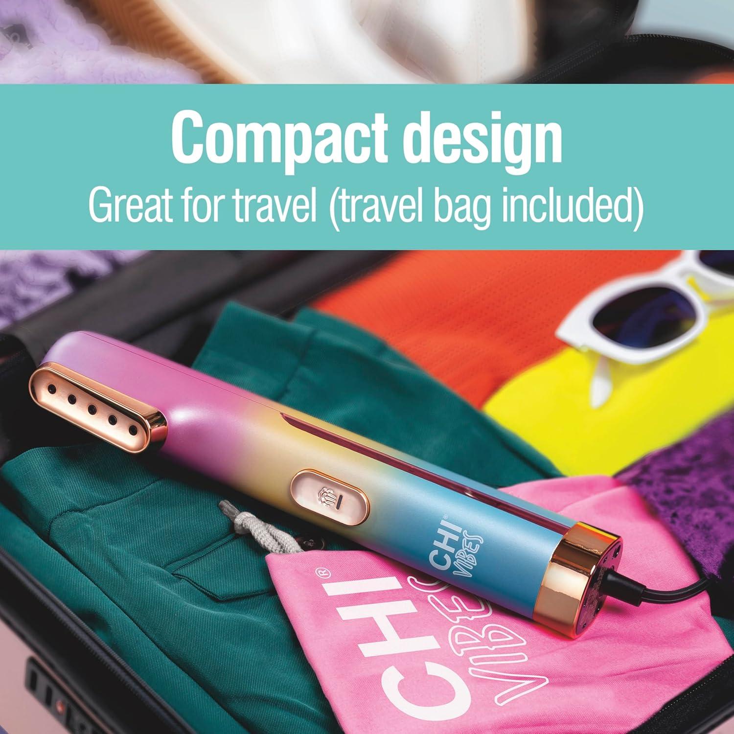 Vaporizador de Ropa CHI VIBES Rosa 800W 80ml Portátil