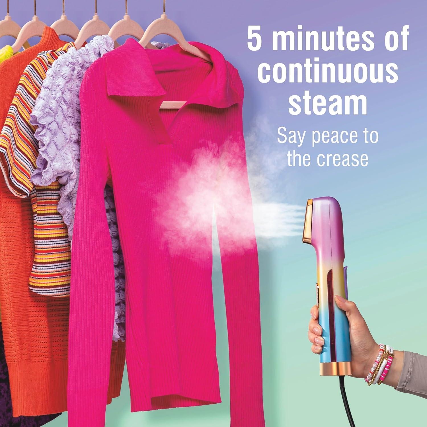 Vaporizador de Ropa CHI VIBES Rosa 800W 80ml Portátil