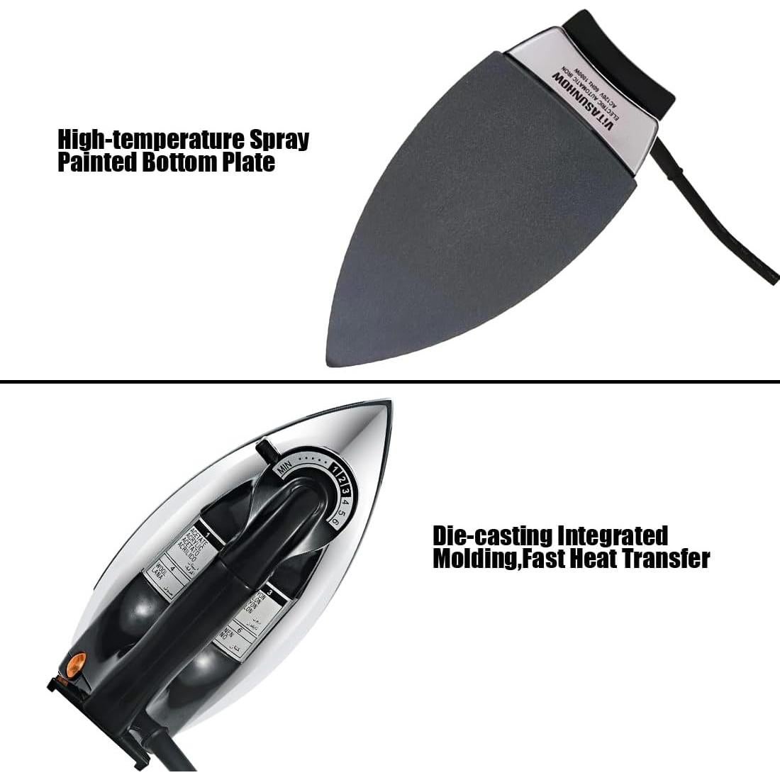 Plancha Eléctrica Vitasunhow VTDY-1 2.27kg Sin Vapor