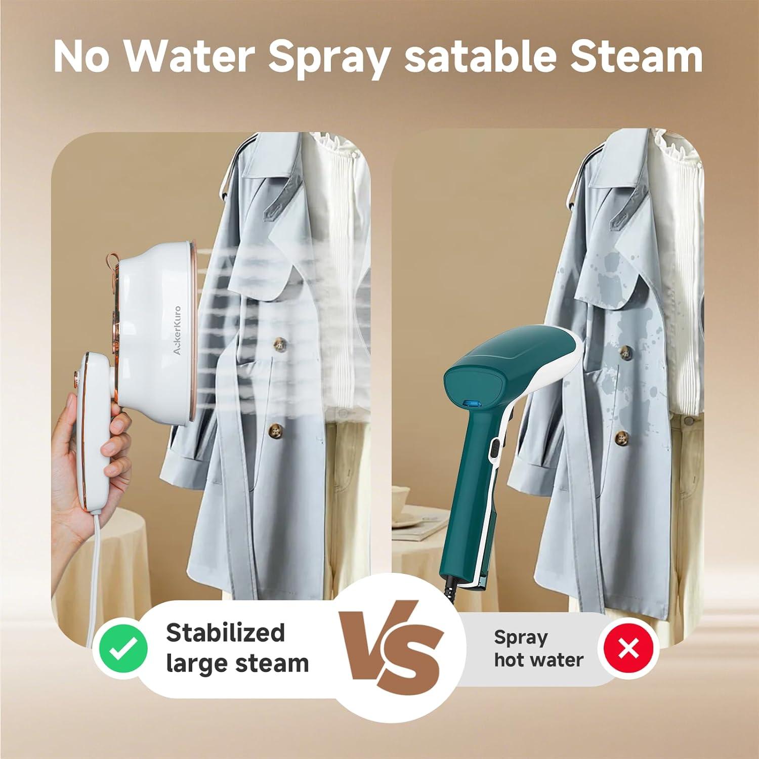 Vaporera de Viaje AckerKuro HX-6218 1200W 200ml Blanco