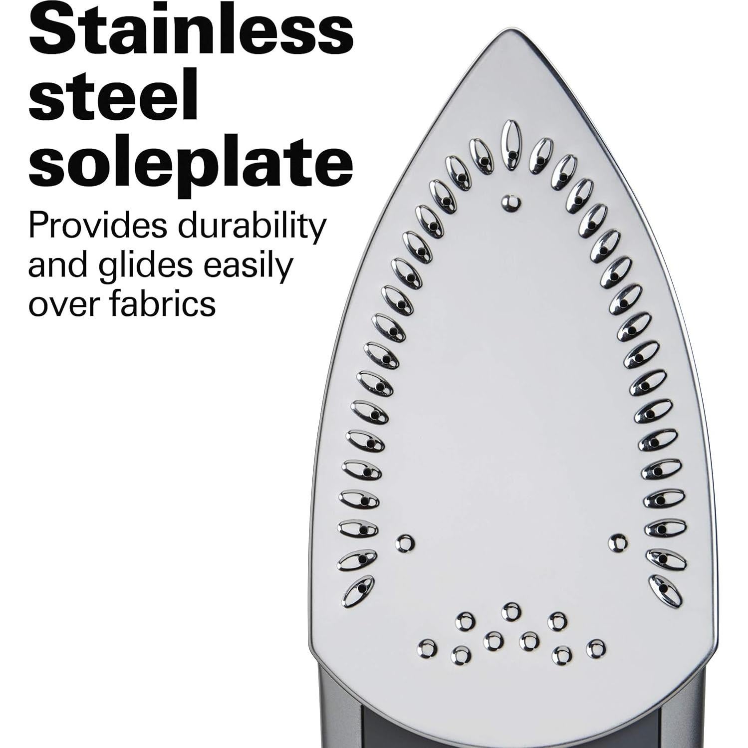 Plancha y Vaporizador Vertical Hamilton Beach 1500W Acero Inoxidable