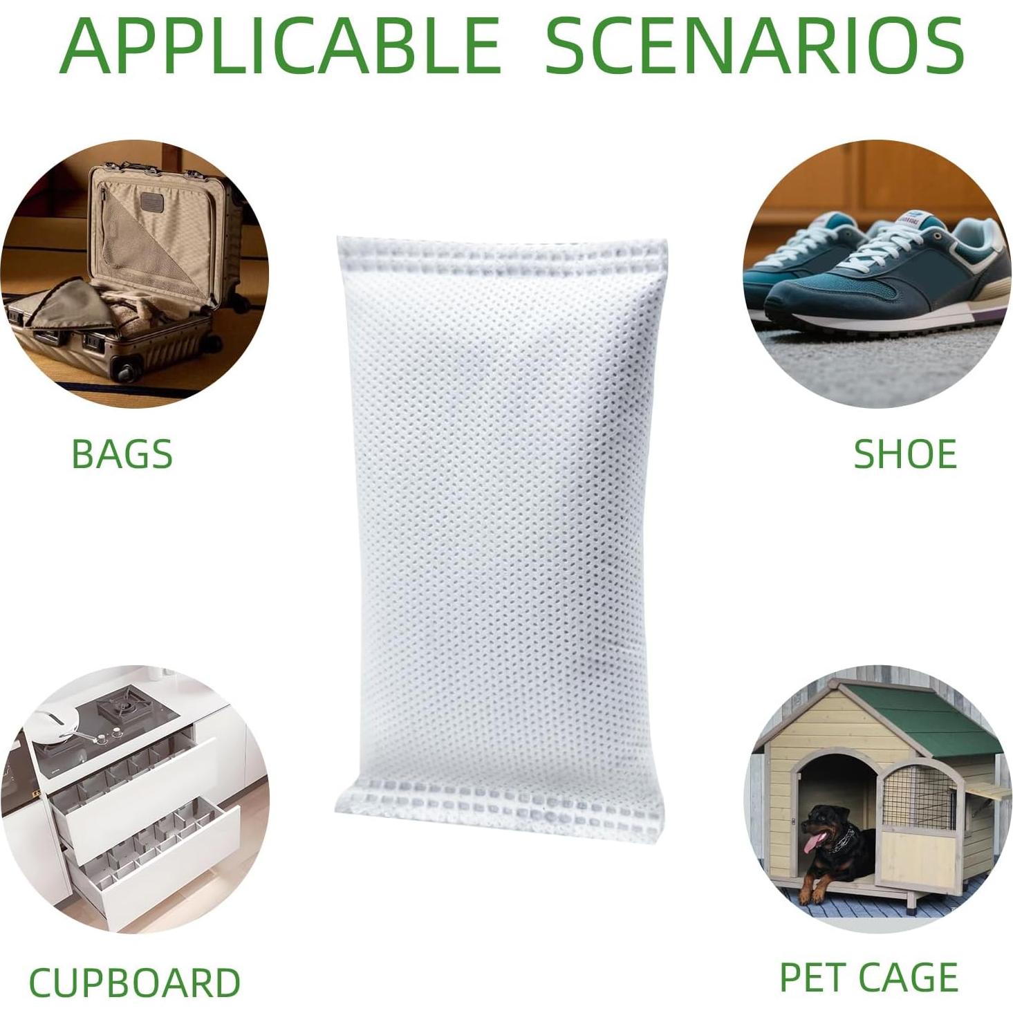 Paquete de 10 Desodorantes para Zapatos YouniDint 50g, Carbón Activado