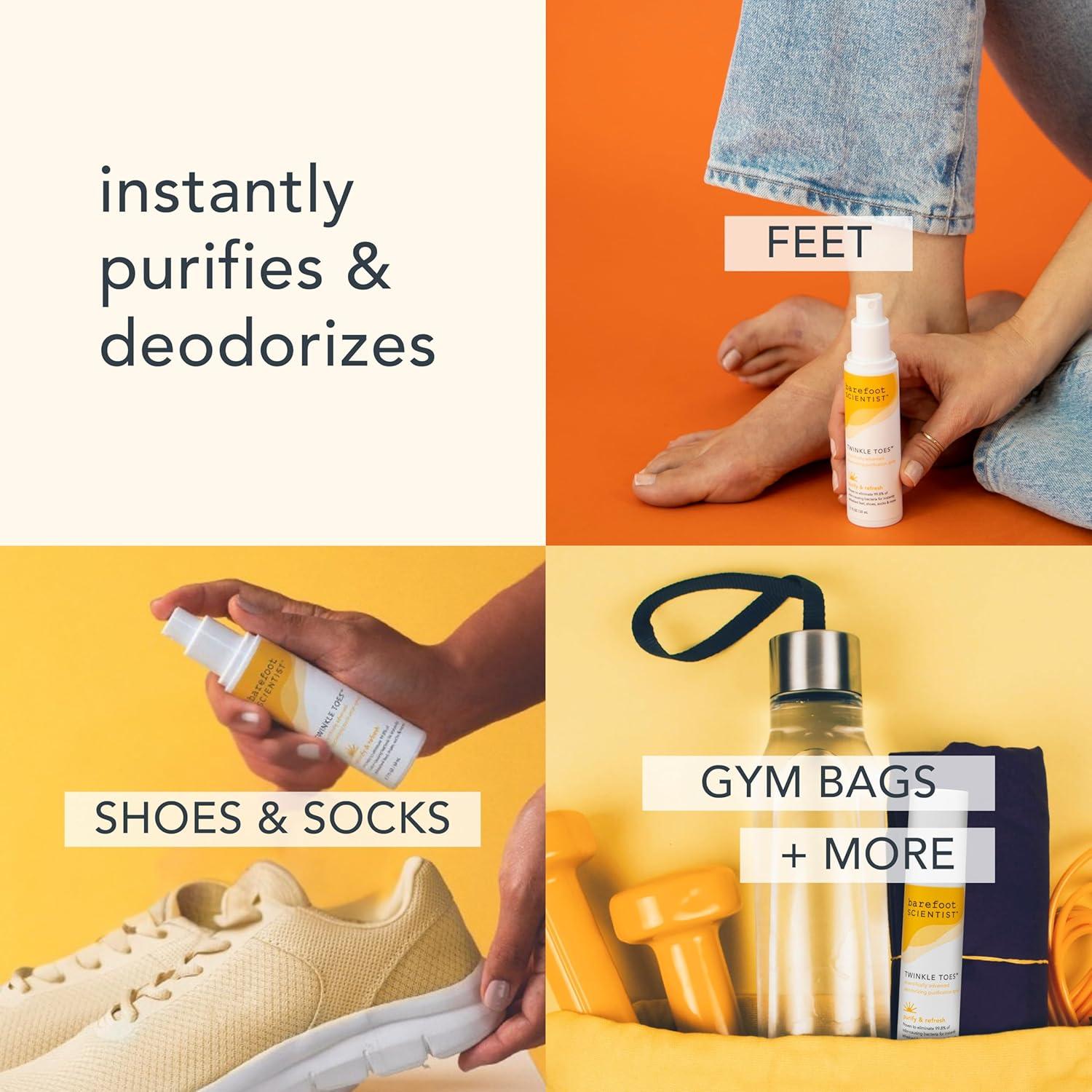 Spray Desodorante para Pies Científico Descalzo 48g - Hipoalergénico, Lavanda y Árbol de Té